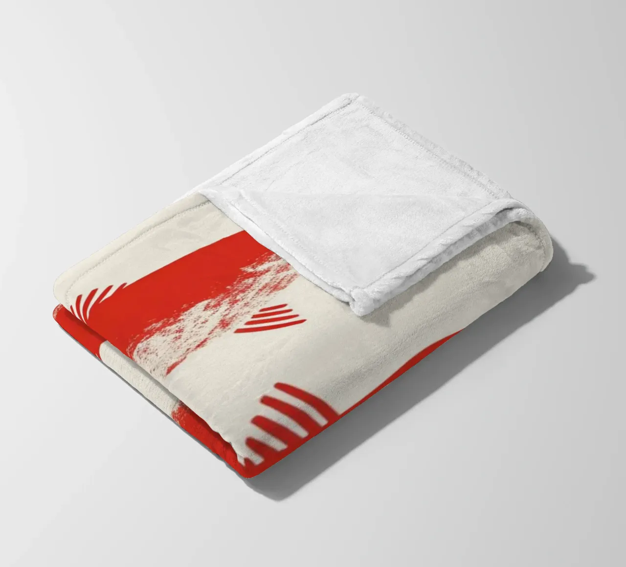 Poster pop art con le sardine rosse - Decorazione originale per la cucina a base di frutti di mare coperta in pile da NorwesClub