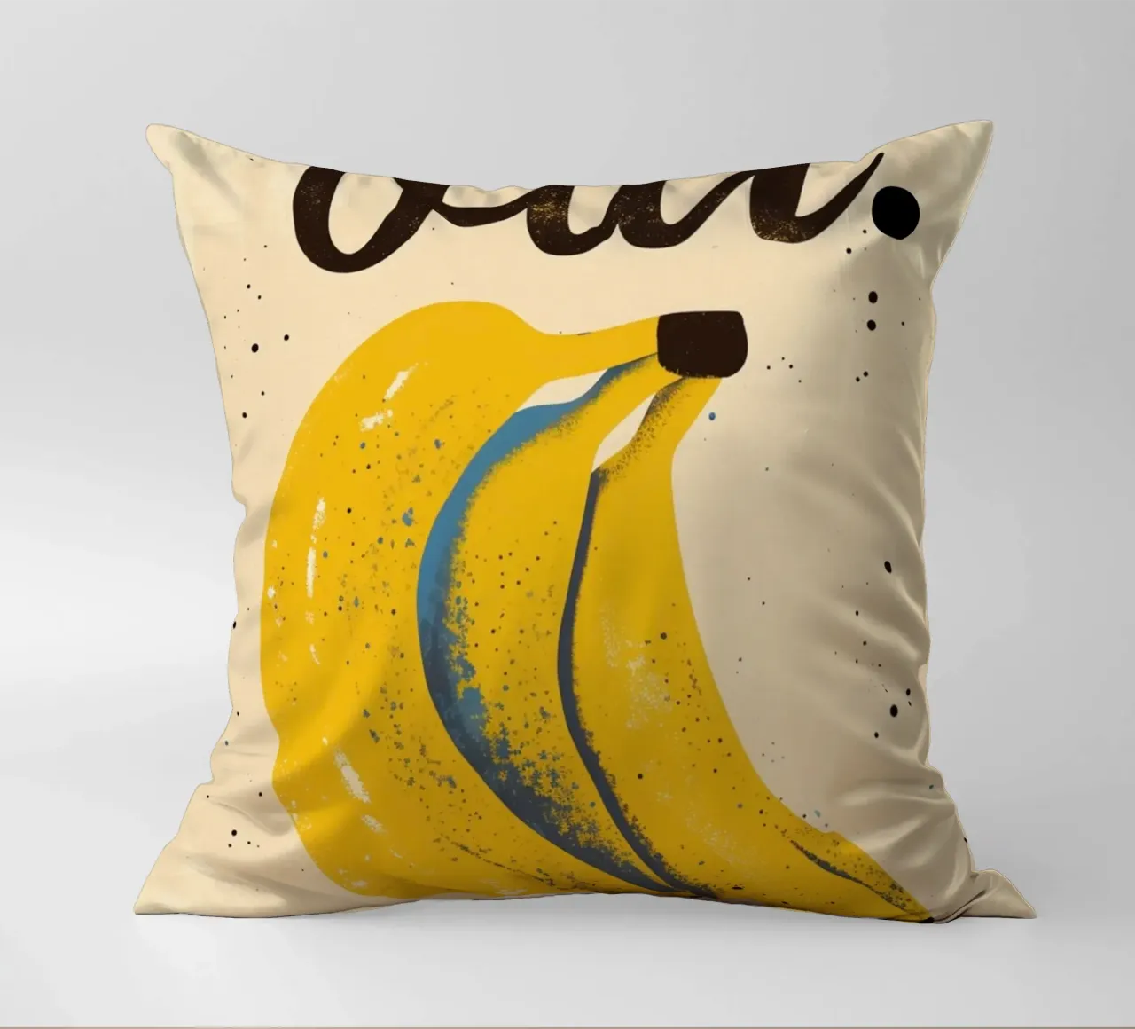 "Oui. Poster Pop Art Banana - Decorazione francese per la cucina cuscino da NorwesClub