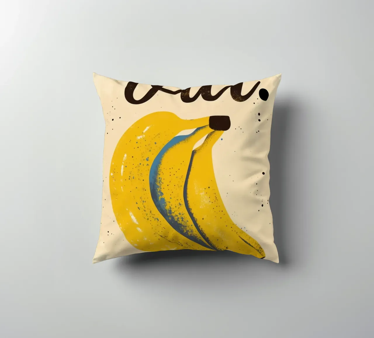 "Oui. Poster Pop Art Banana - Decorazione francese per la cucina cuscino da NorwesClub