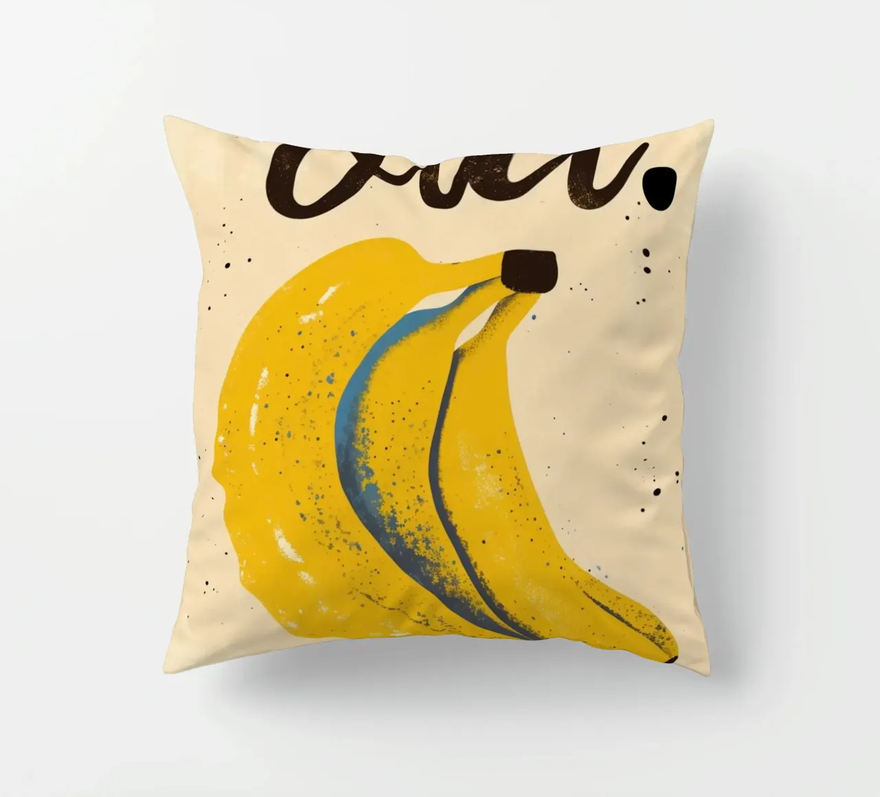 "Oui. Poster Pop Art Banana - Decorazione francese per la cucina cuscino da NorwesClub
