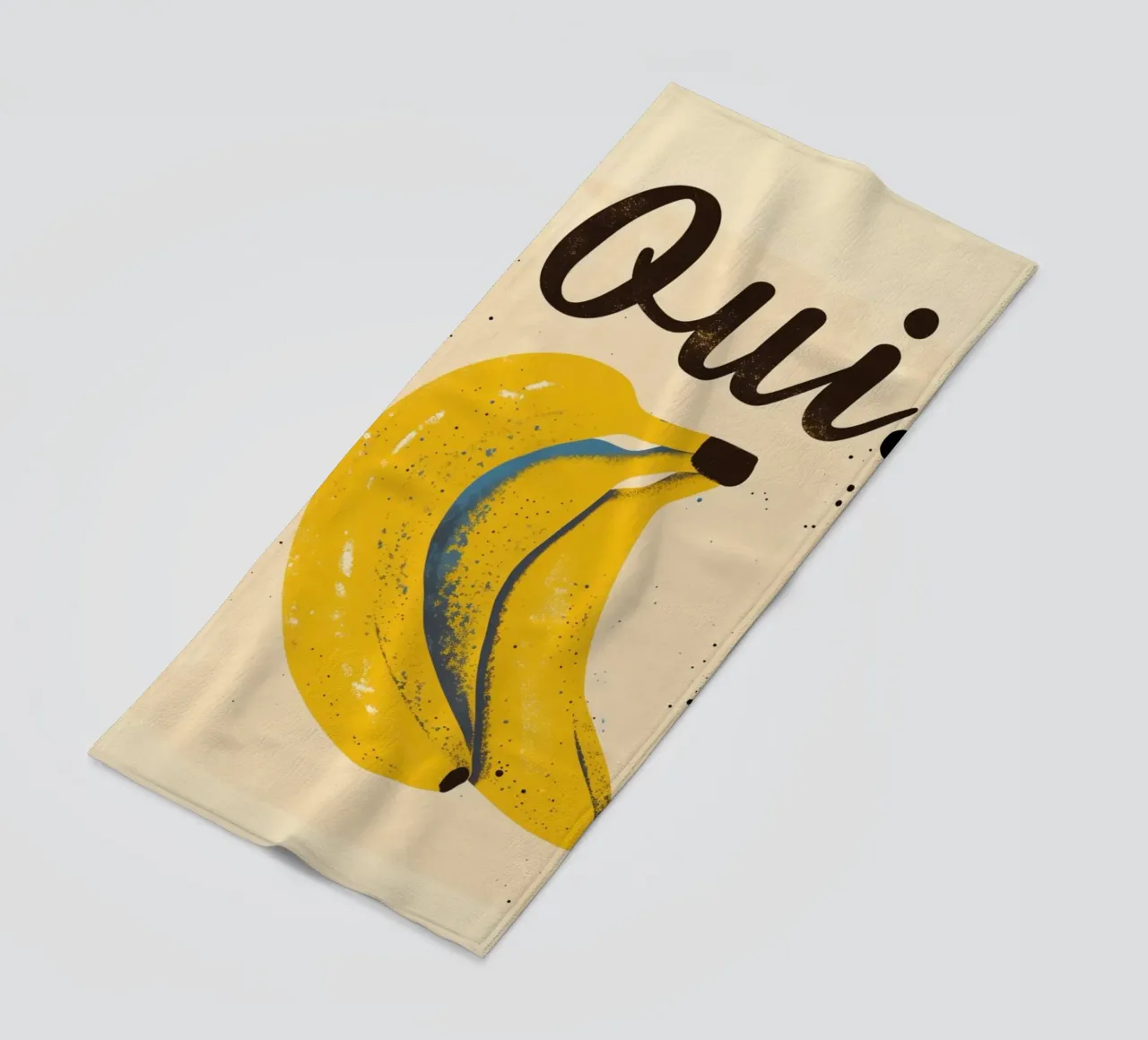 "Oui. Poster Pop Art Banana - Decorazione francese per la cucina telo mare da NorwesClub