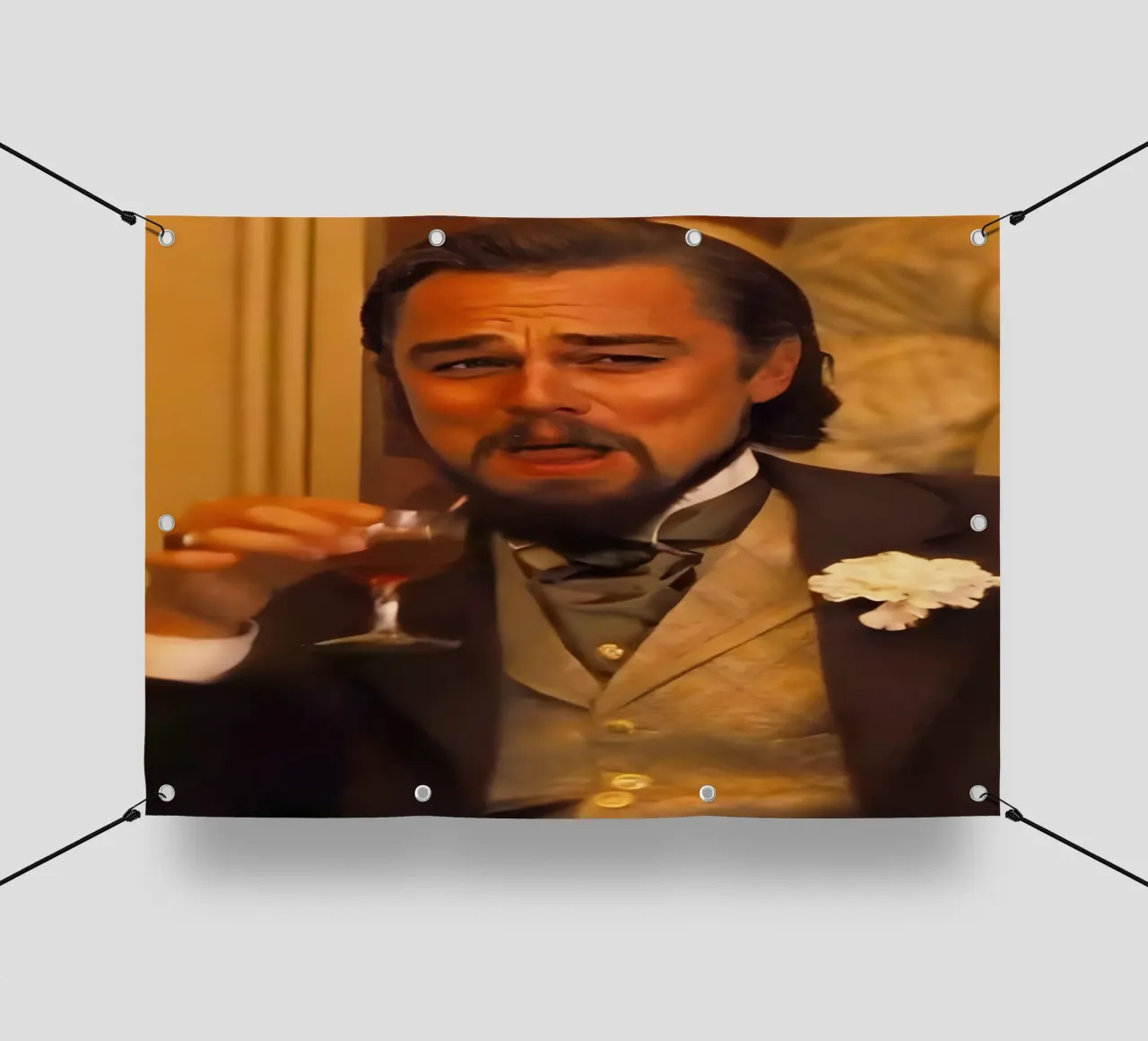 Leonardo Dicaprio Meme telo in pvc da Low poly art