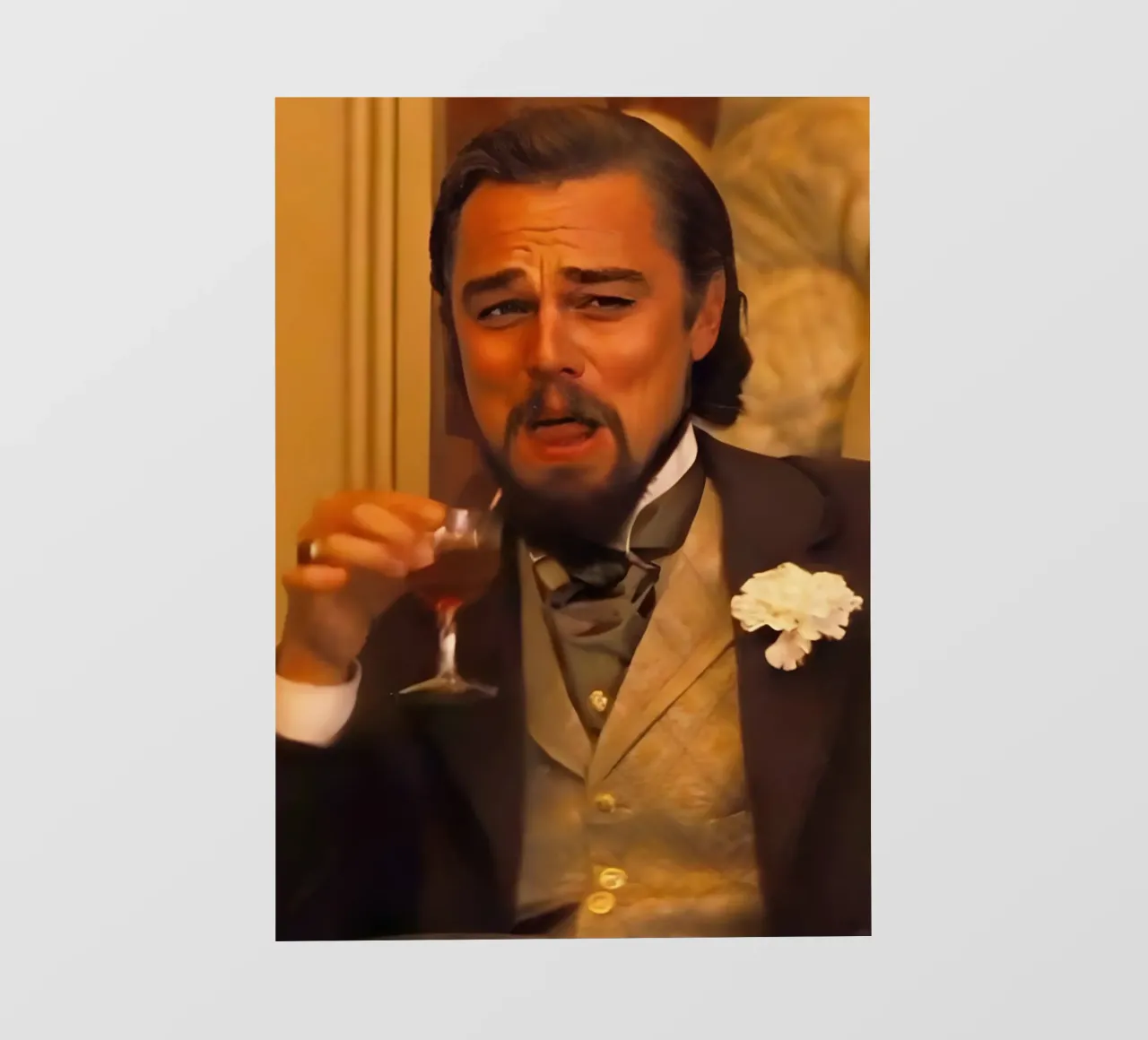 Leonardo Dicaprio Meme telo in pvc da Low poly art