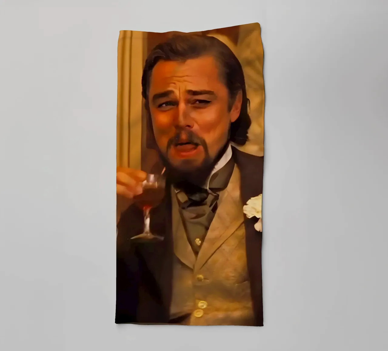 Leonardo Dicaprio Meme asciugamano da bagno da Low poly art