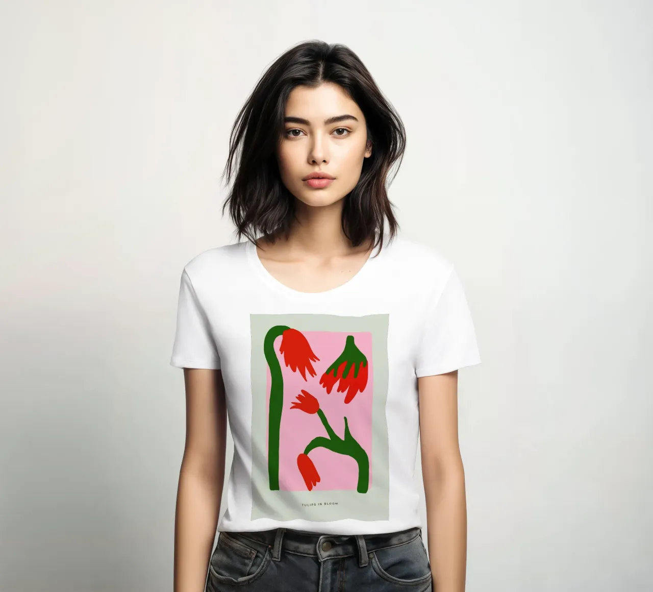 Tulips In Bloom Frauen T-Shirt von Studio One