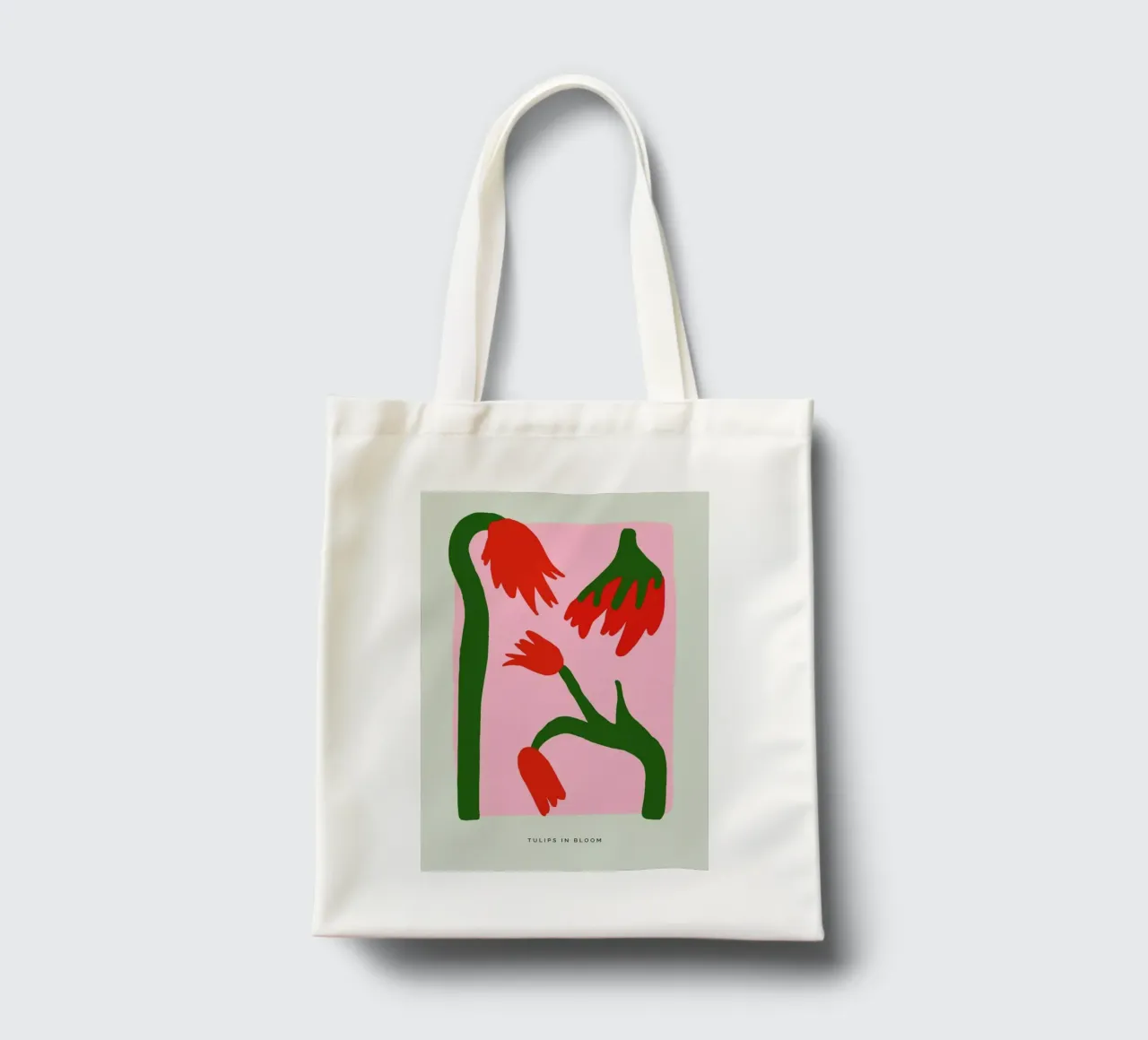 Tulips In Bloom borsa in juta da Studio One