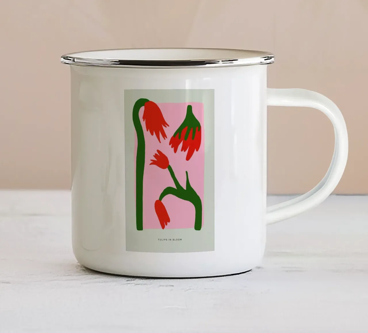 Tulips In Bloom tazza in smalto da Studio One