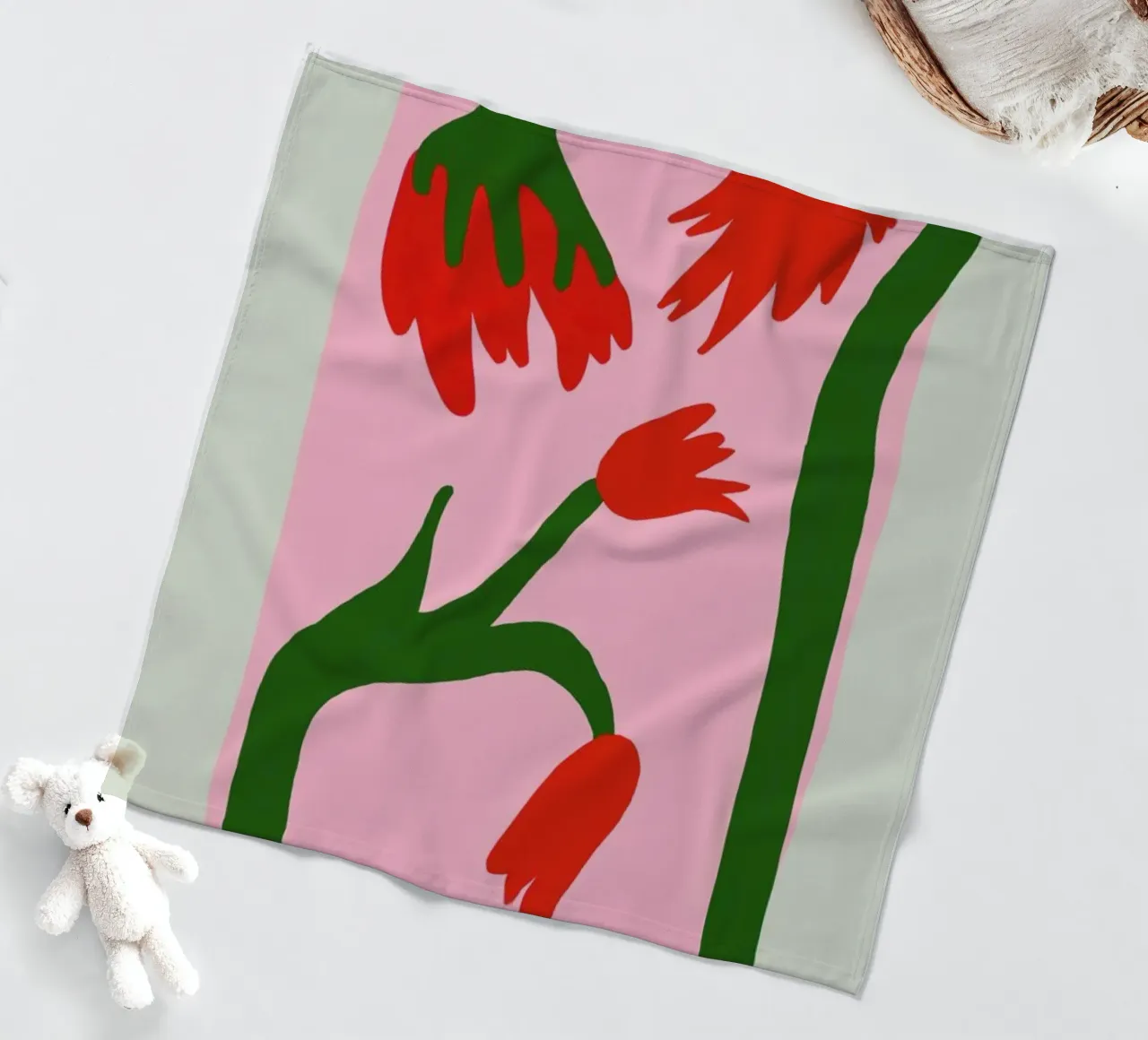Tulips In Bloom coperta in pile da Studio One