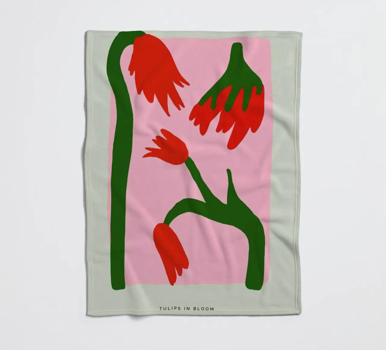 Tulips In Bloom coperta in pile da Studio One