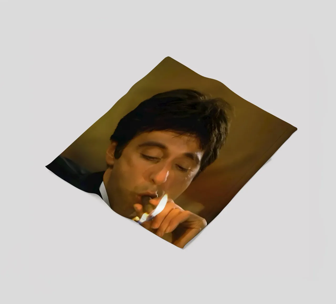AI Pacino Meme coperta in pile da Low poly art