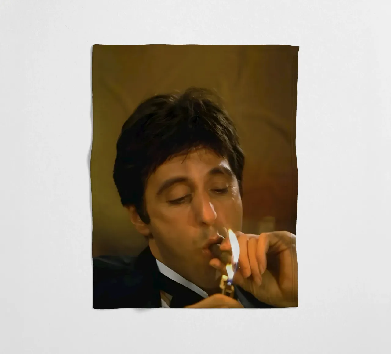 AI Pacino Meme coperta in pile da Low poly art