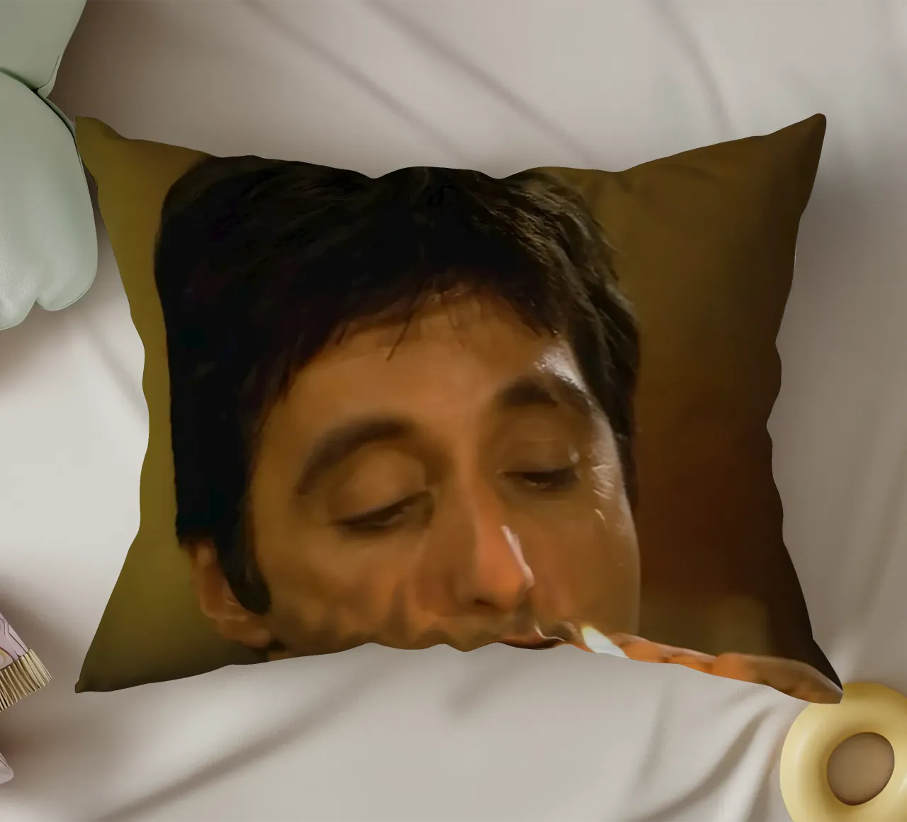 AI Pacino Meme cuscino da Low poly art