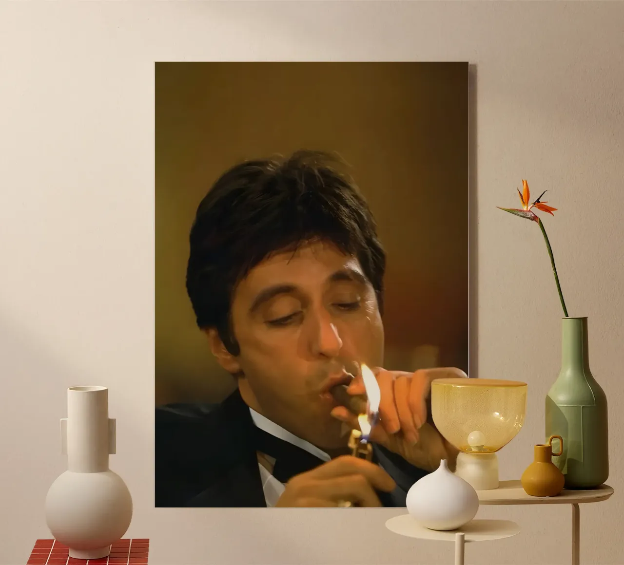 AI Pacino Meme plexiglass da Low poly art