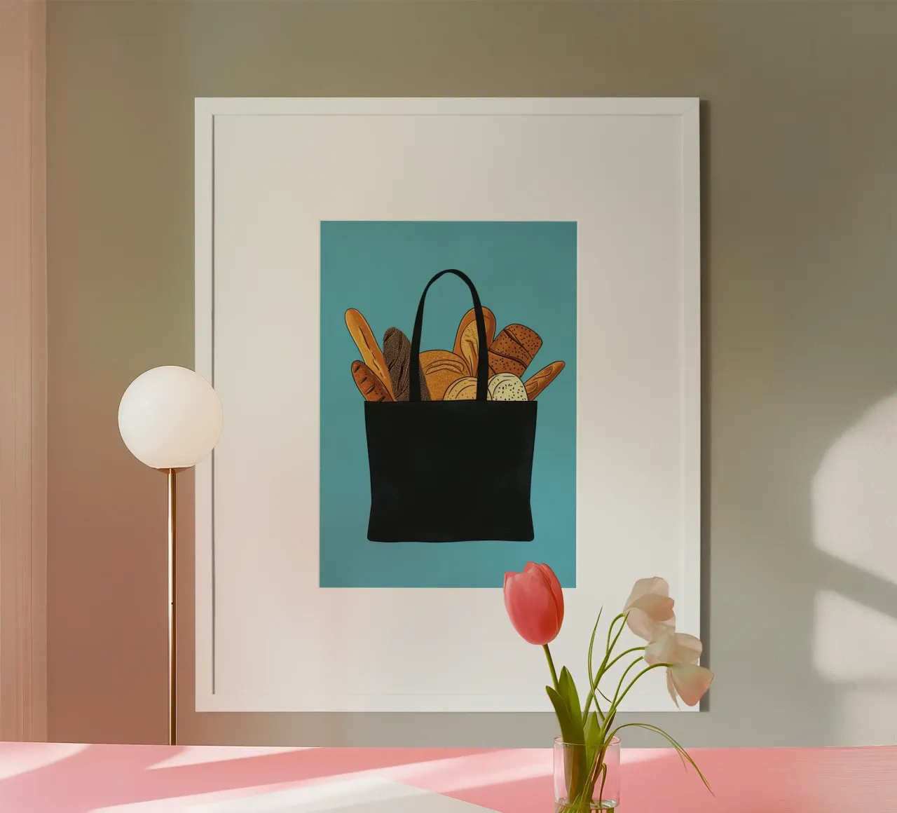 Arte della borsa del pane fresco - Decorazione per panifici, cucine e mercati carta hahnemühle da NorwesClub