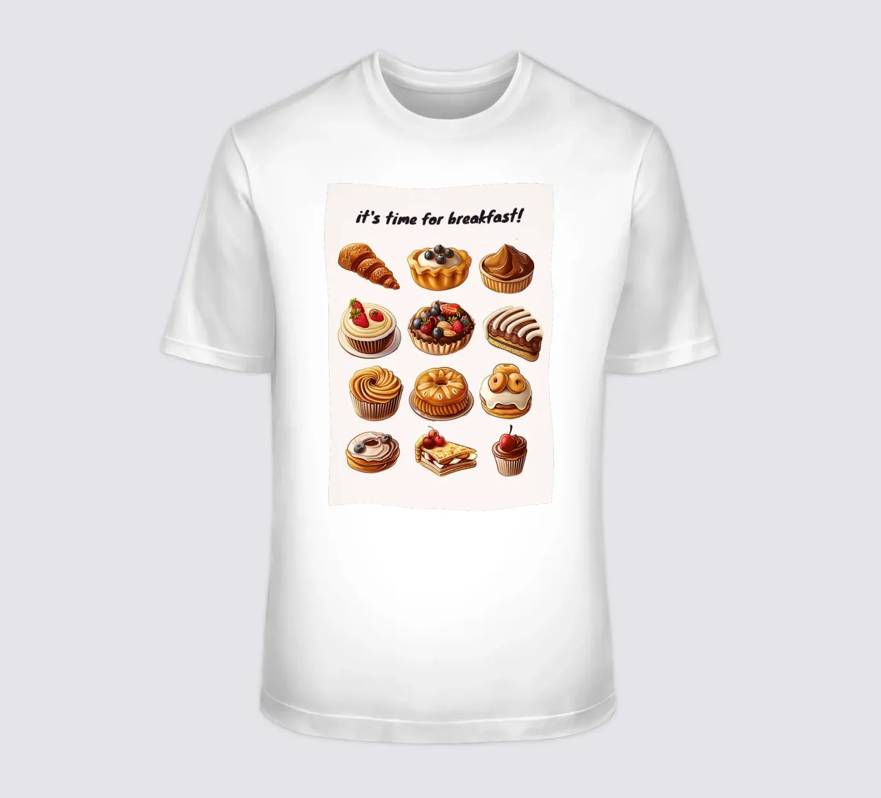 "It's Time for Breakfast!" Dessert & Gebäck Kunstdruck T-Shirt von NorwesClub
