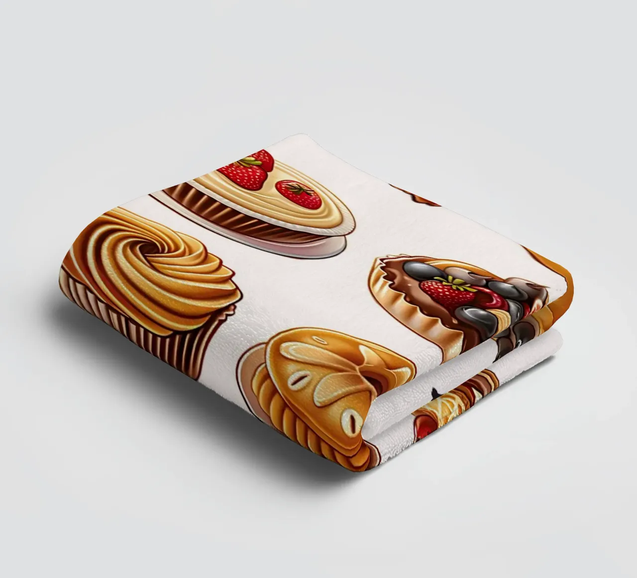 "It's Time for Breakfast!" Dessert & Gebäck Kunstdruck Handtuch von NorwesClub