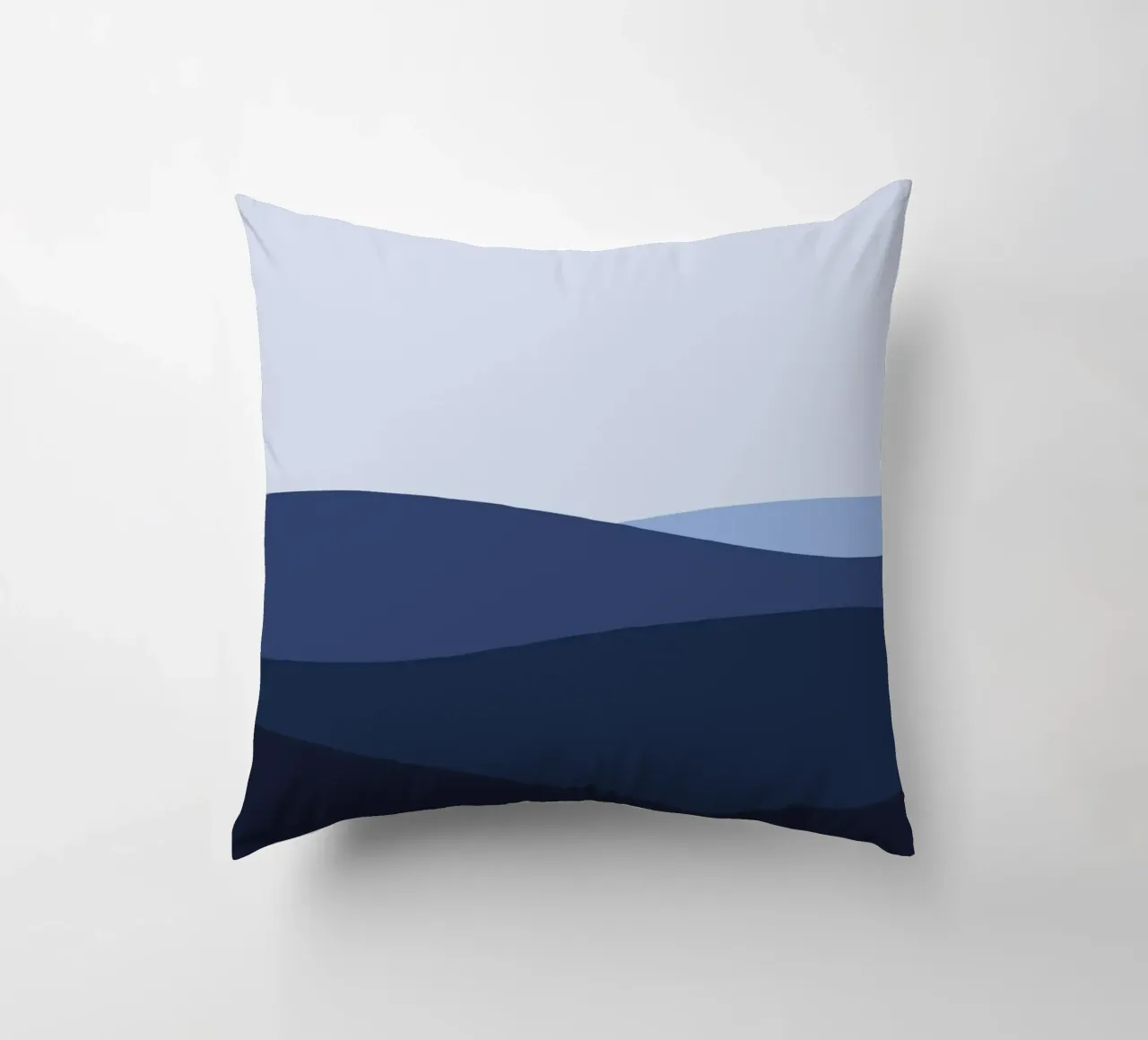 Illustration wave deep sea surface cuscino da galihstudio
