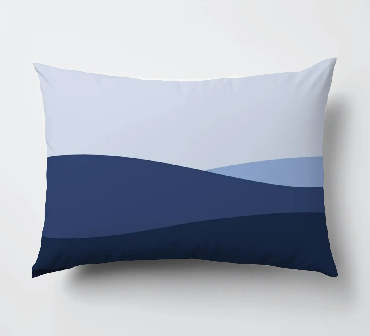 Illustration wave deep sea surface cuscino da galihstudio