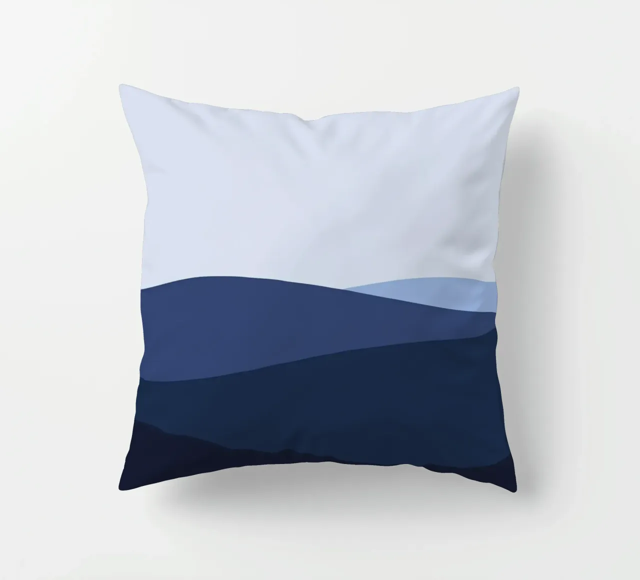 Illustration wave deep sea surface cuscino da galihstudio