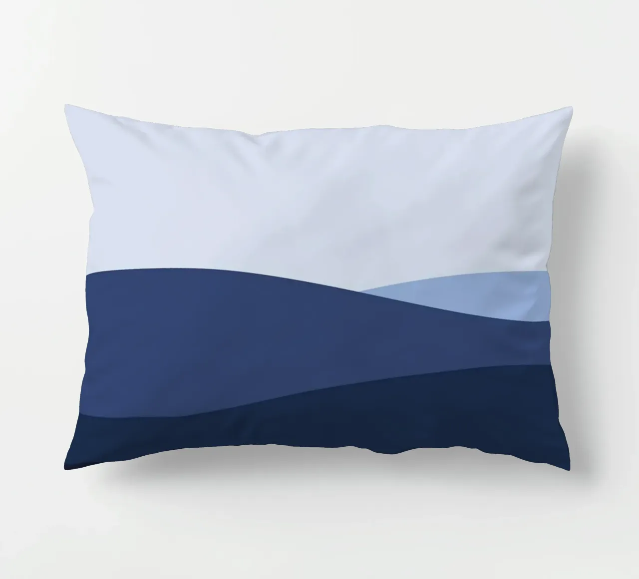 Illustration wave deep sea surface cuscino da galihstudio