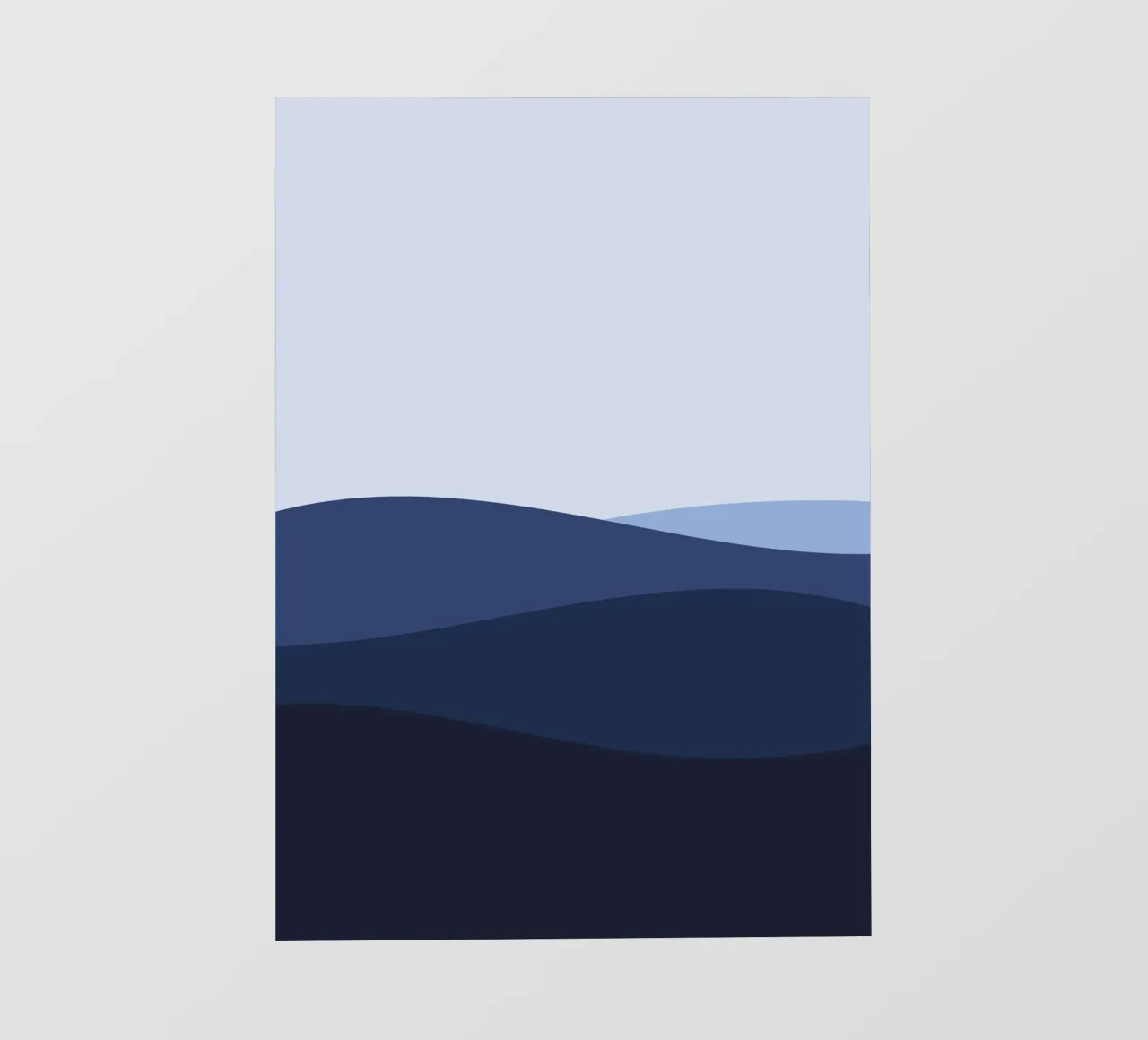 Illustration wave deep sea surface pellicola backlit da galihstudio
