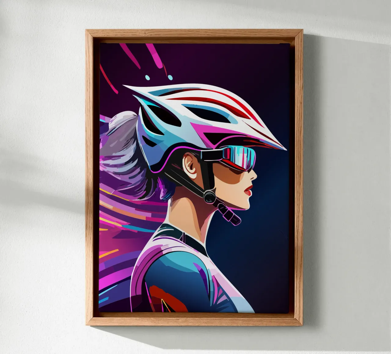 Design della bicicletta da strada per le donne - potenza e stile design moderno tela con Cornice a cassetta da Radkunstwerk