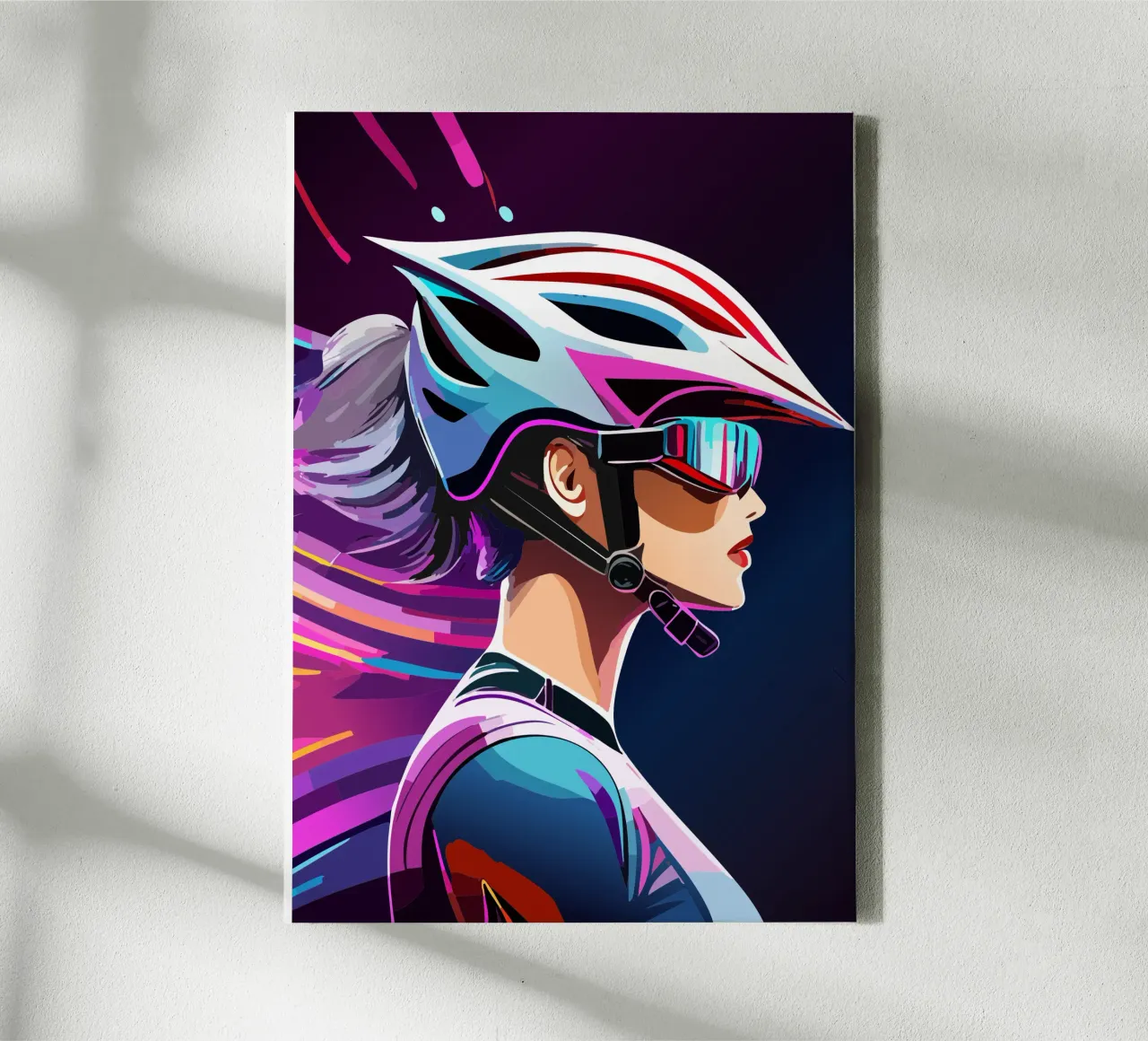 Design della bicicletta da strada per le donne - potenza e stile design moderno tela con Cornice a cassetta da Radkunstwerk