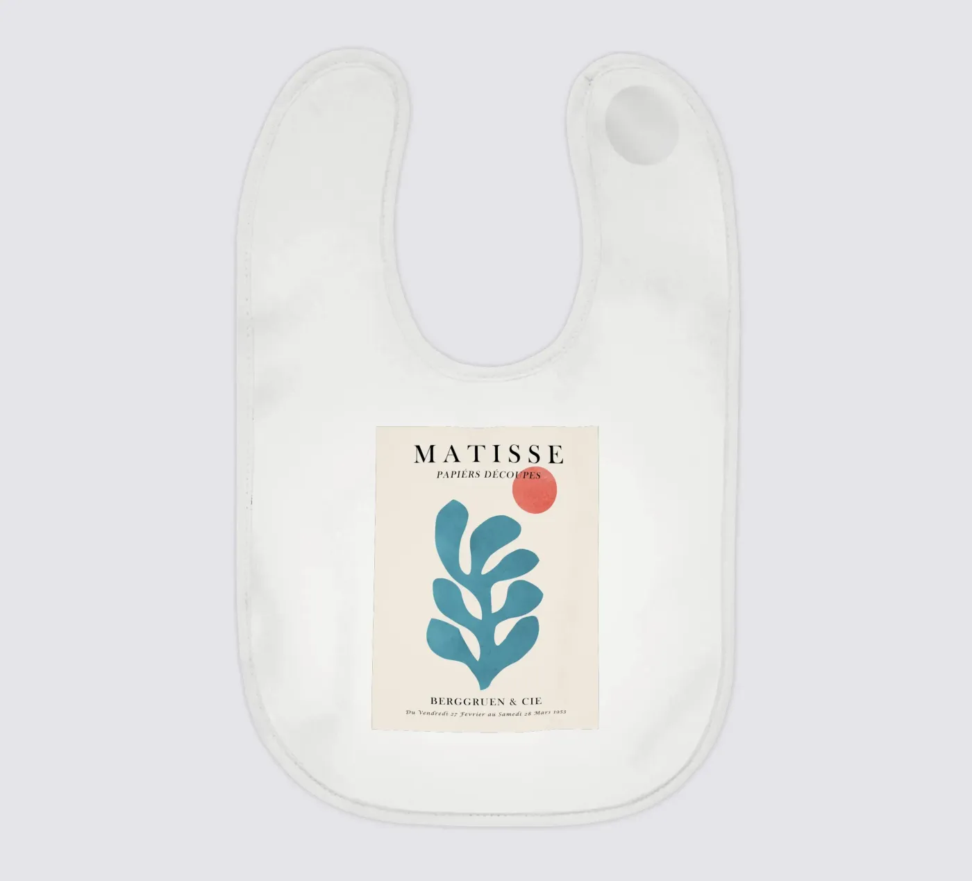 Centrum Blauw baby slabbetje van Vonda Shop