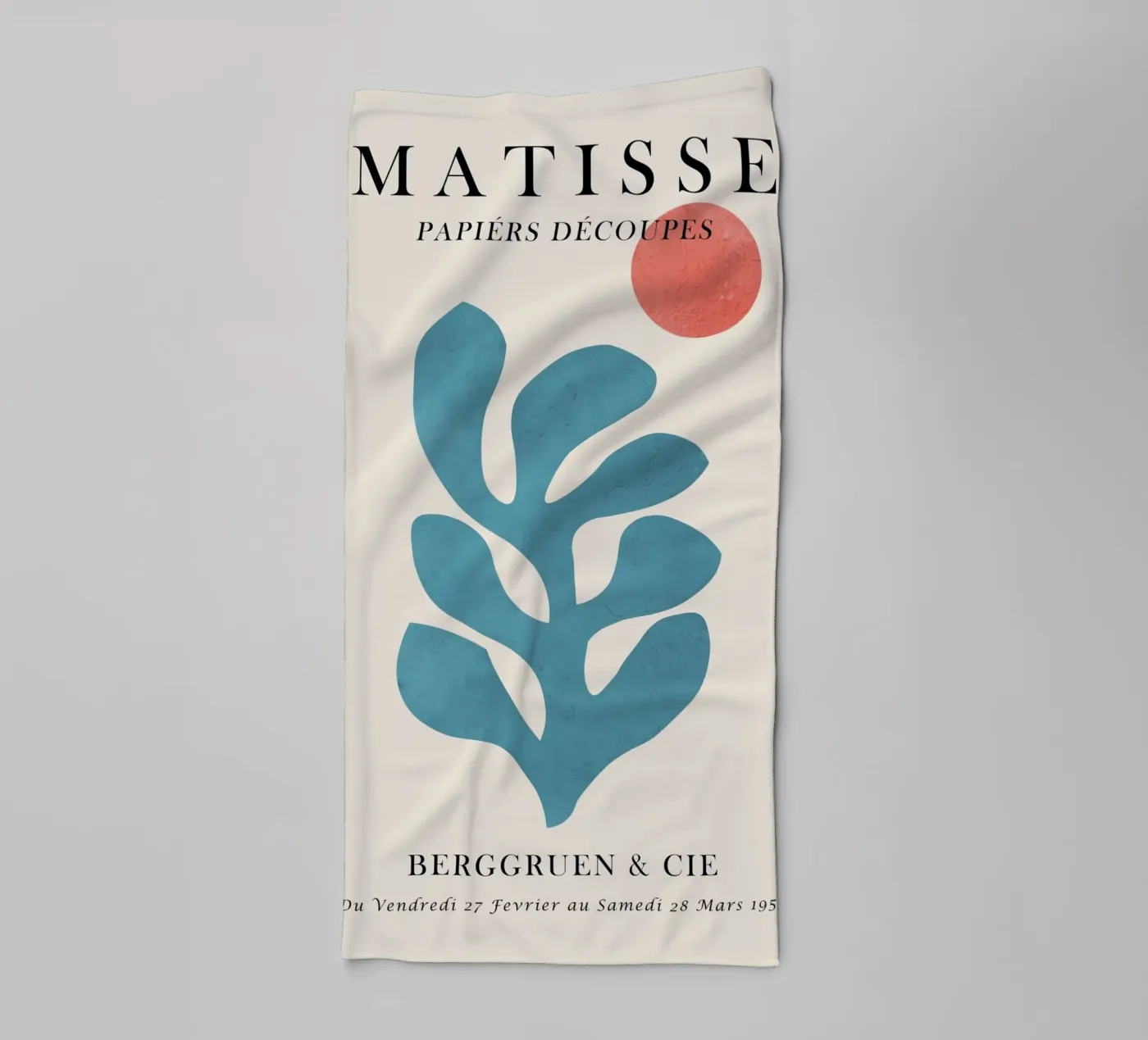 Centrum Blauw badhanddoek van Vonda Shop