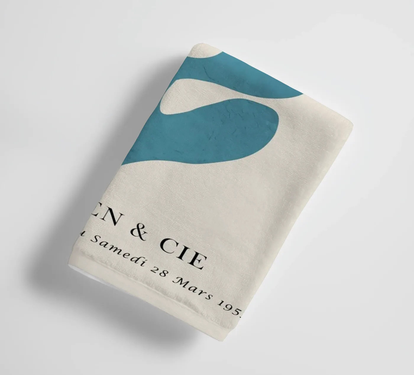 Centrum Blauw badhanddoek van Vonda Shop