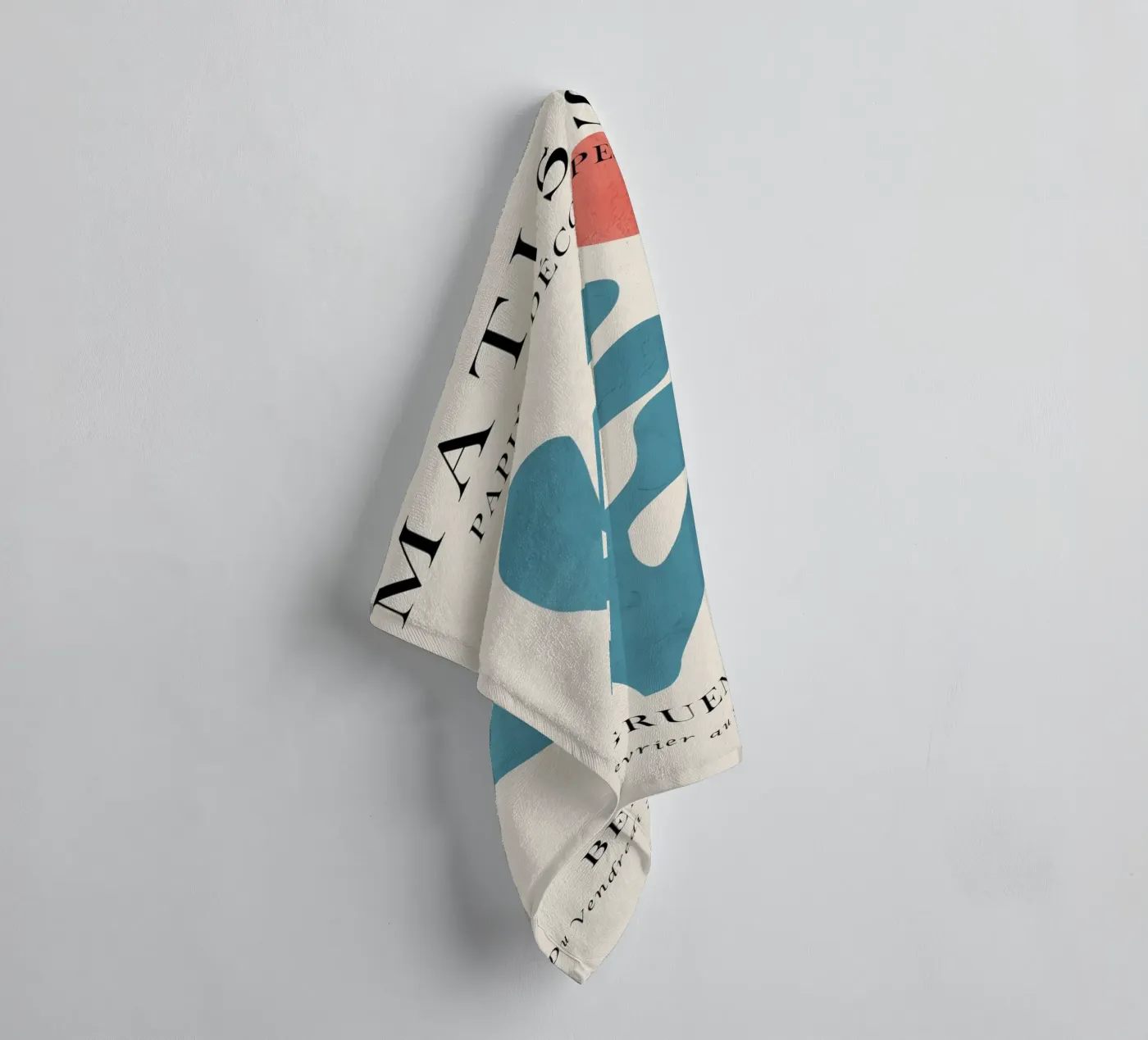 Centrum Blauw badhanddoek van Vonda Shop