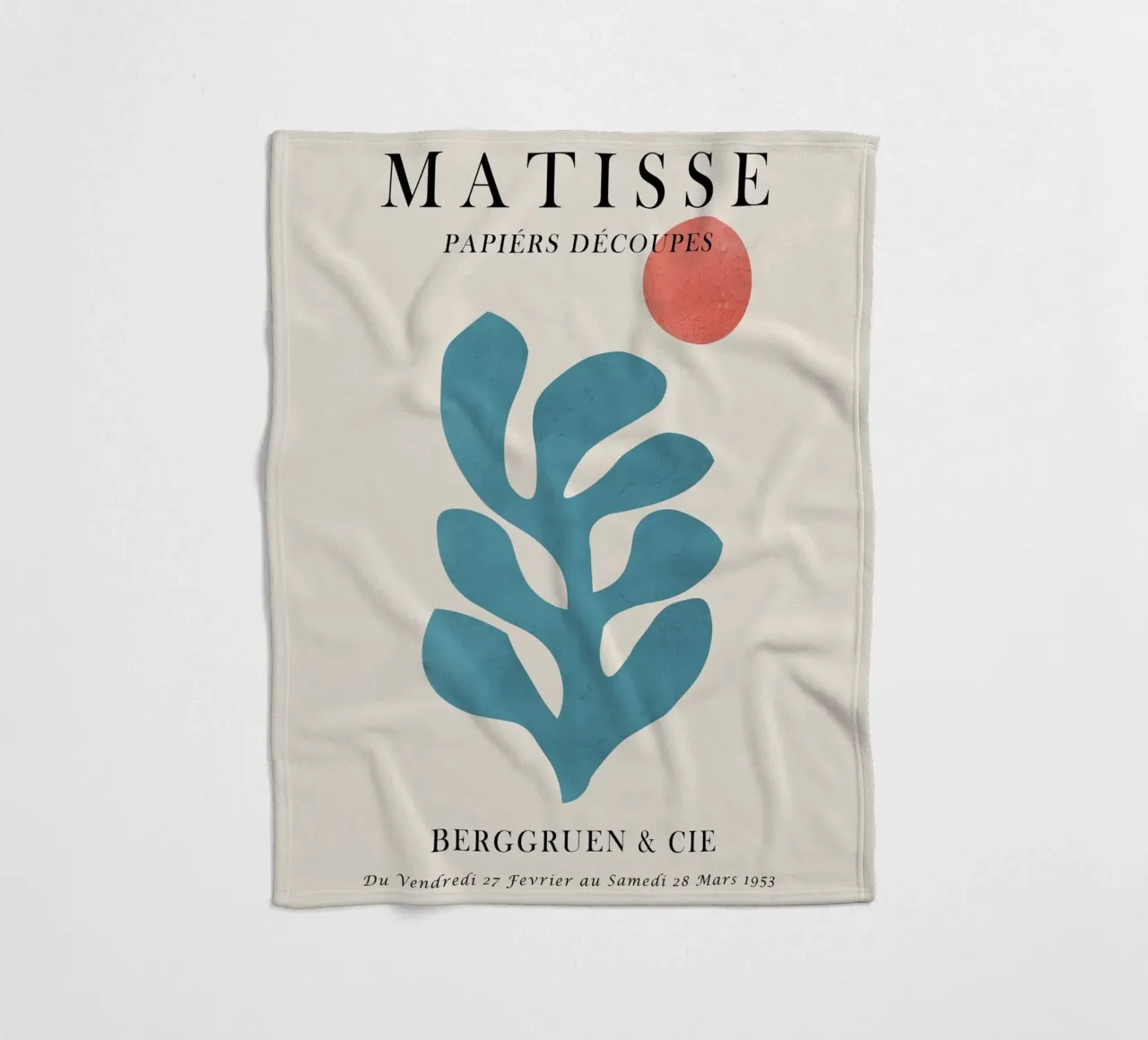 Centro Blu coperta in pile da Vonda Shop