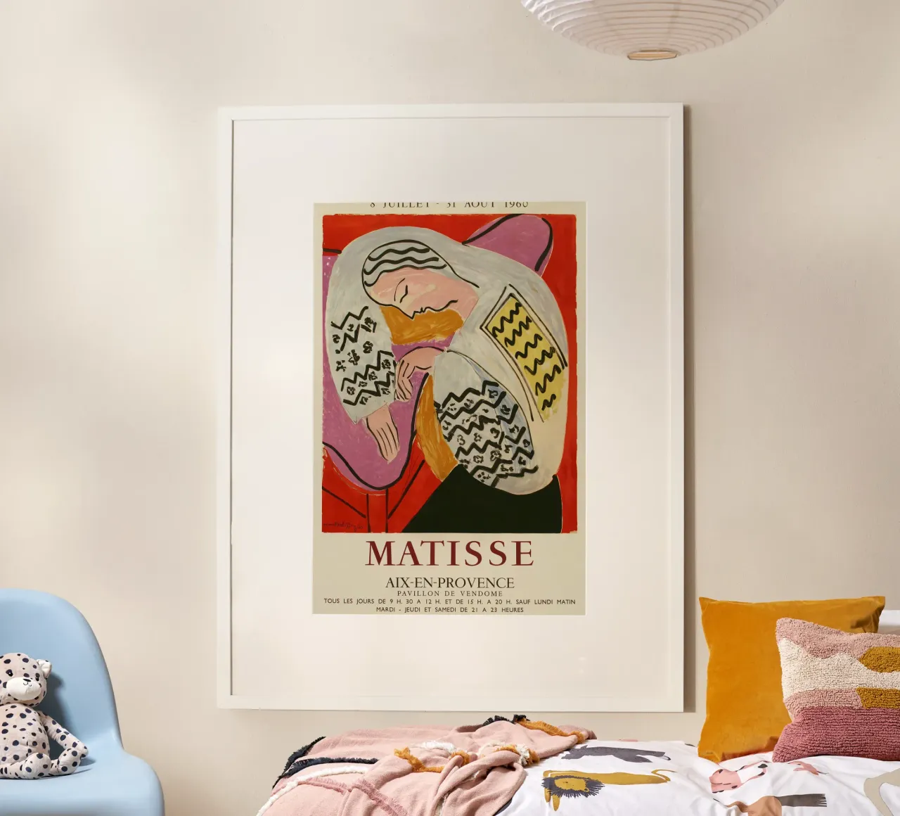 Donna Dormire poster con telaio in legno da Vonda Shop