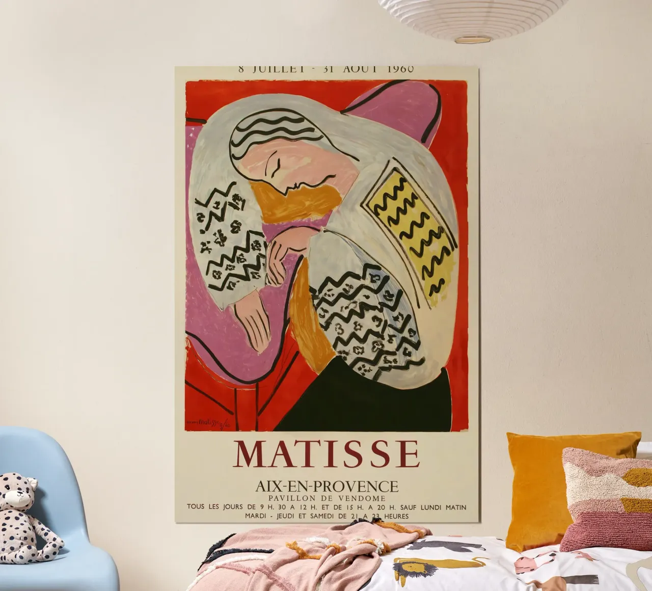 Donna Dormire poster con telaio in legno da Vonda Shop