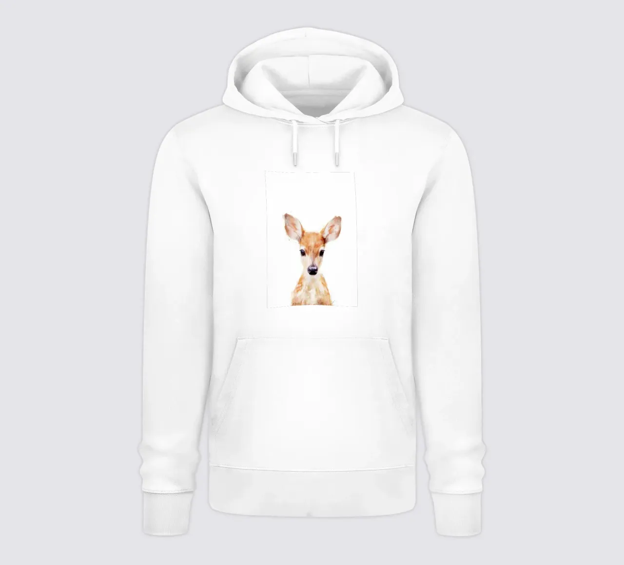 cervo bambino animale pennellate Amy Hamilton felpa con cappuccio da kbm store