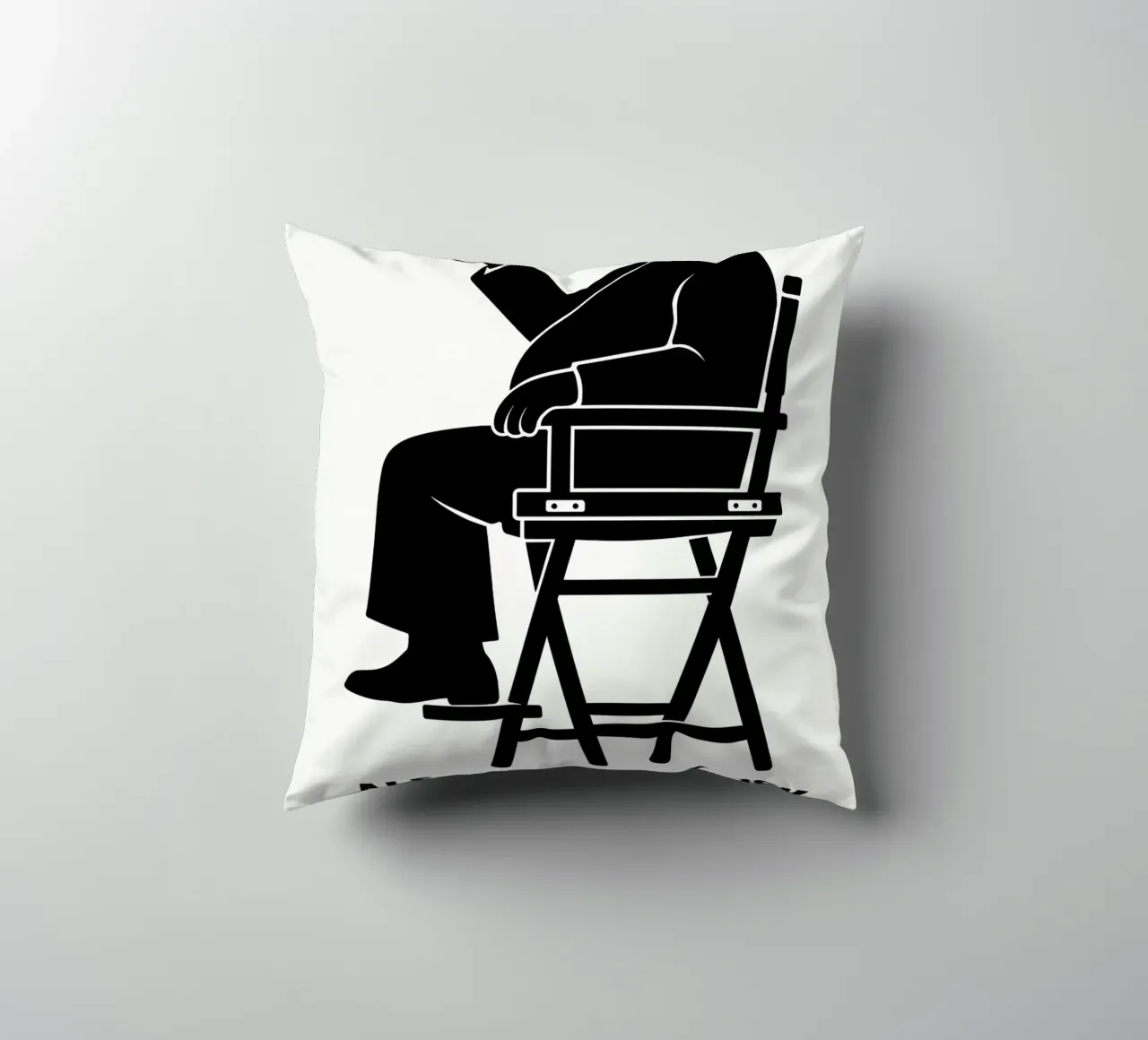 Alfred Hitchcock Print cuscino da MoviesArt