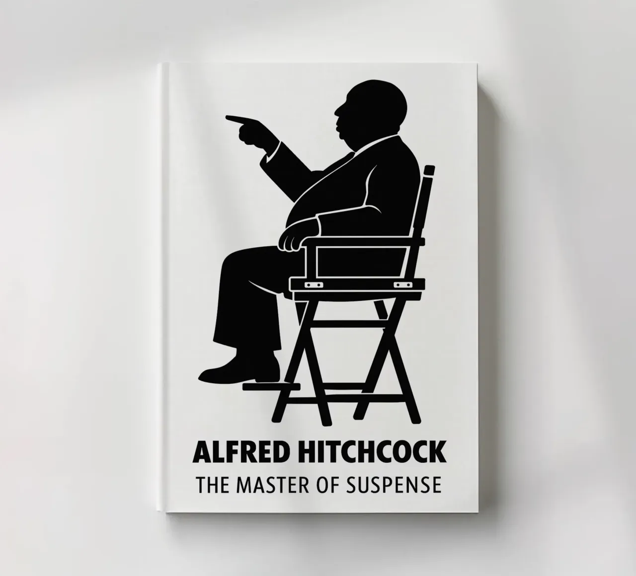 Alfred Hitchcock Print notebook by MoviesArt
