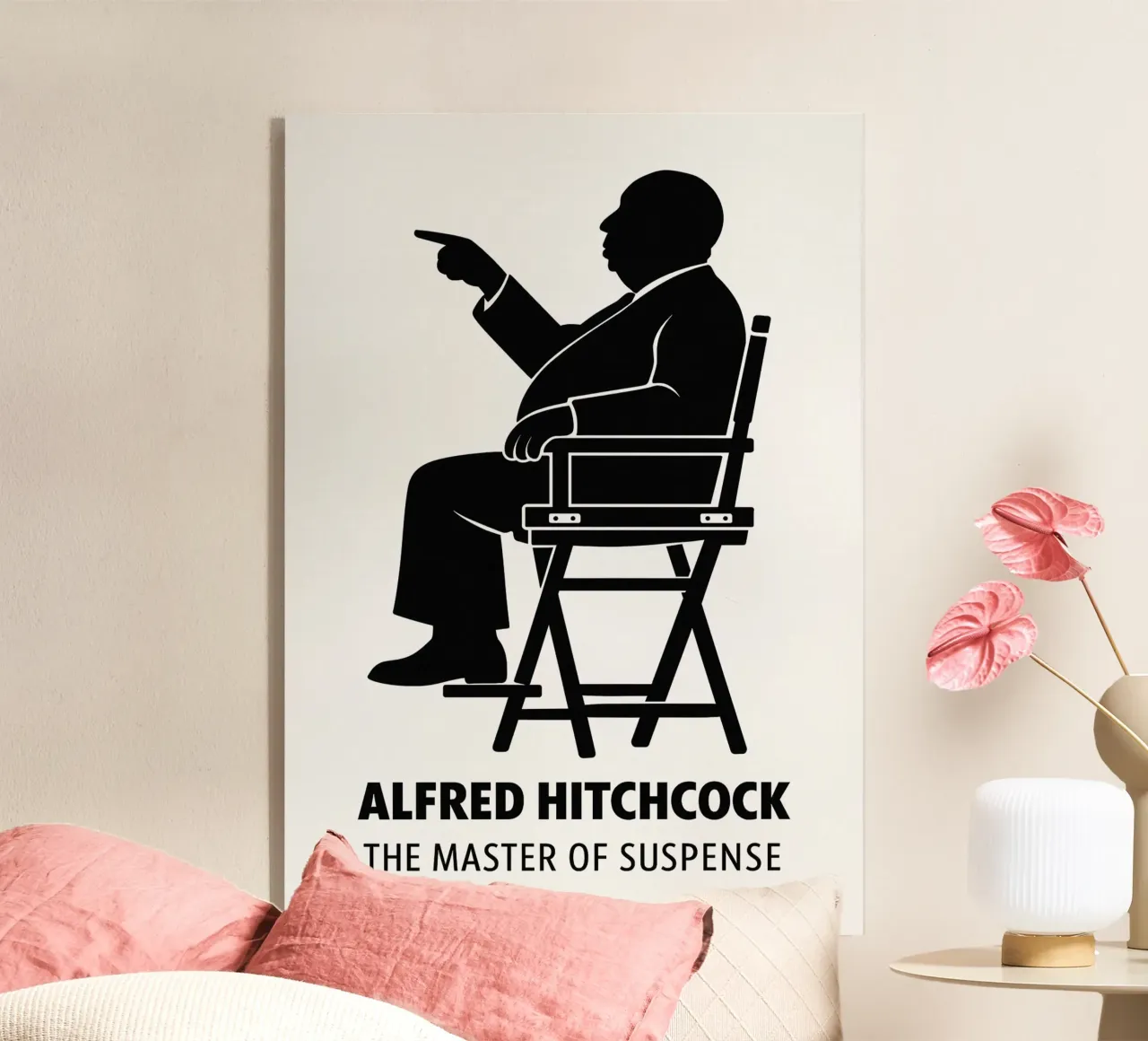 Alfred Hitchcock Print plexiglass da MoviesArt
