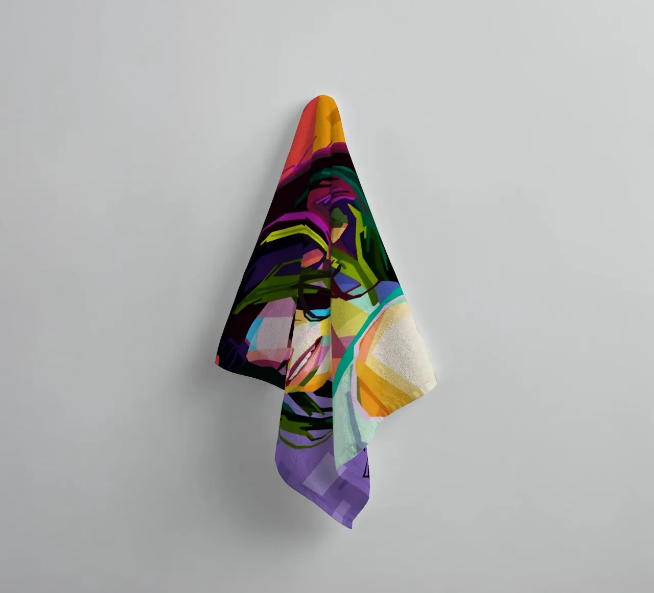 Shania Twain art towel by Hantamrata