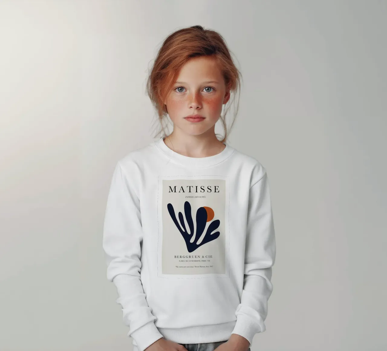 like a partially covered moon kids sweatshirt by Vonda Shop