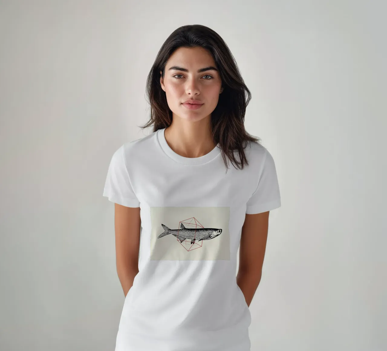 Fish in Geometrics II t-shirt da Florent Bodart
