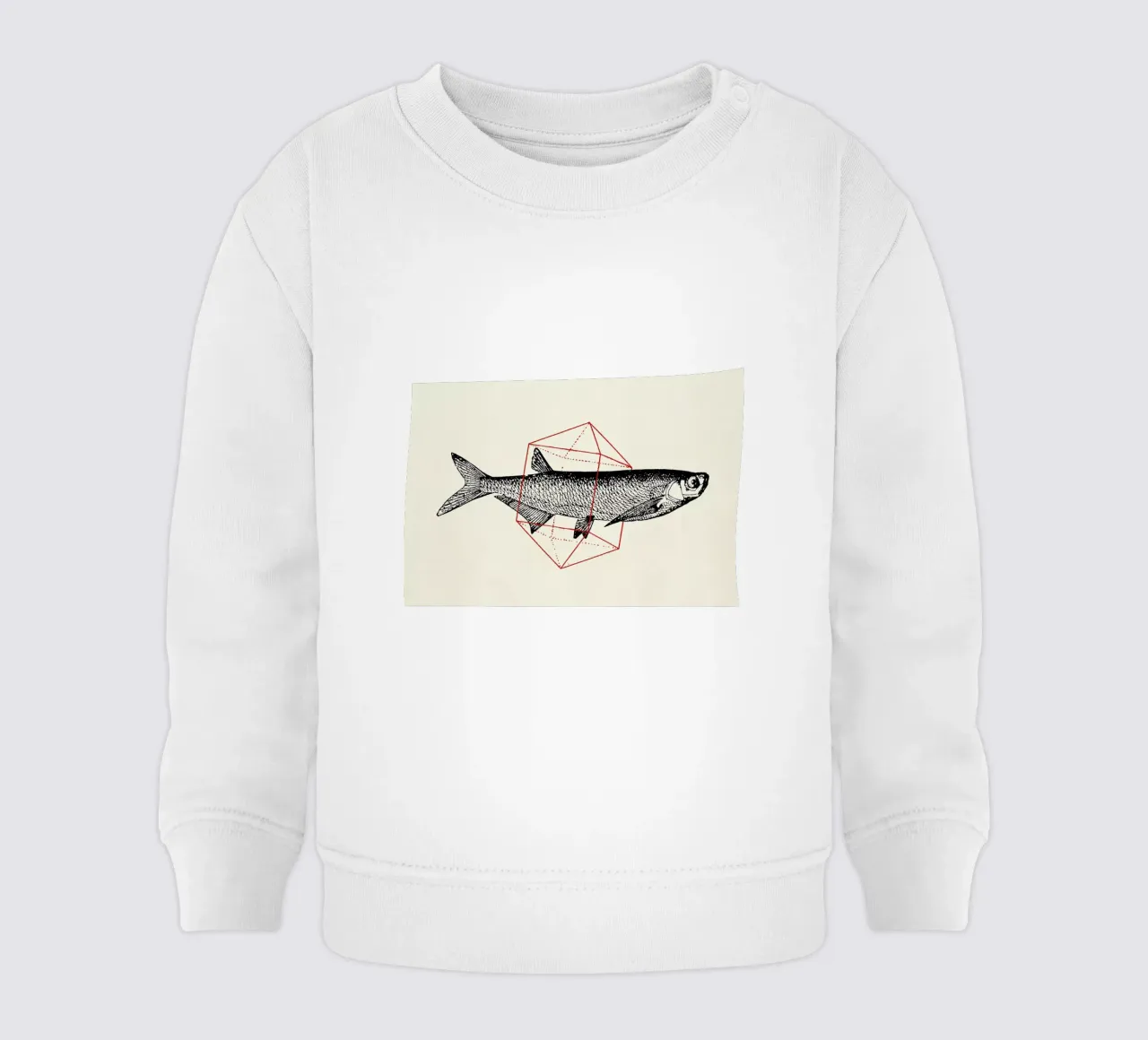 Fish in Geometrics II felpa neonato da Florent Bodart