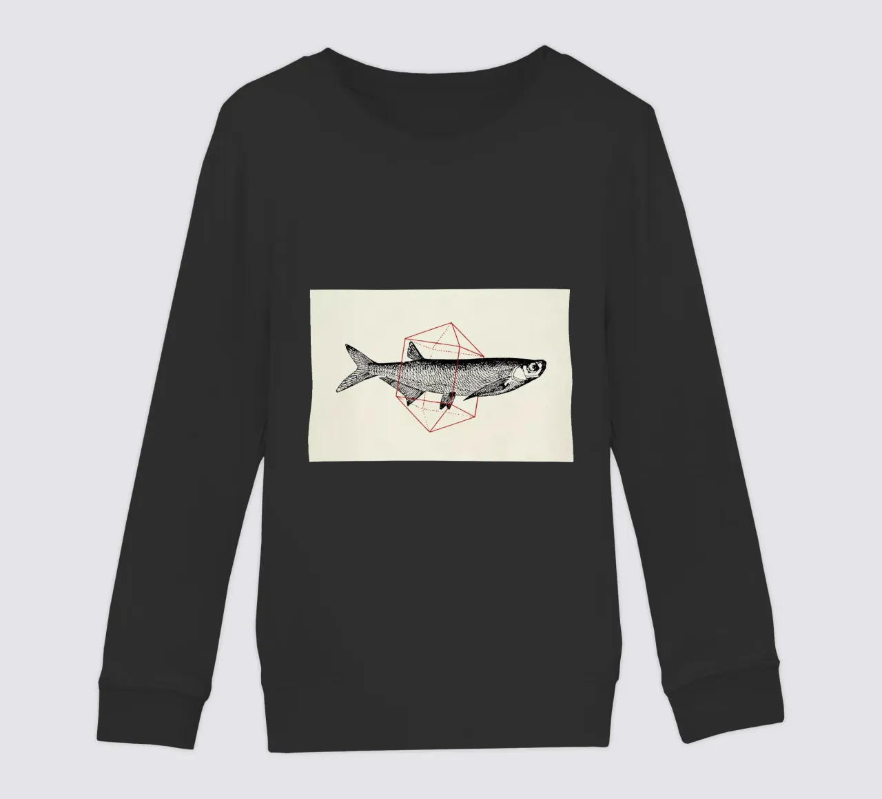 Fish in Geometrics II felpa bambino da Florent Bodart