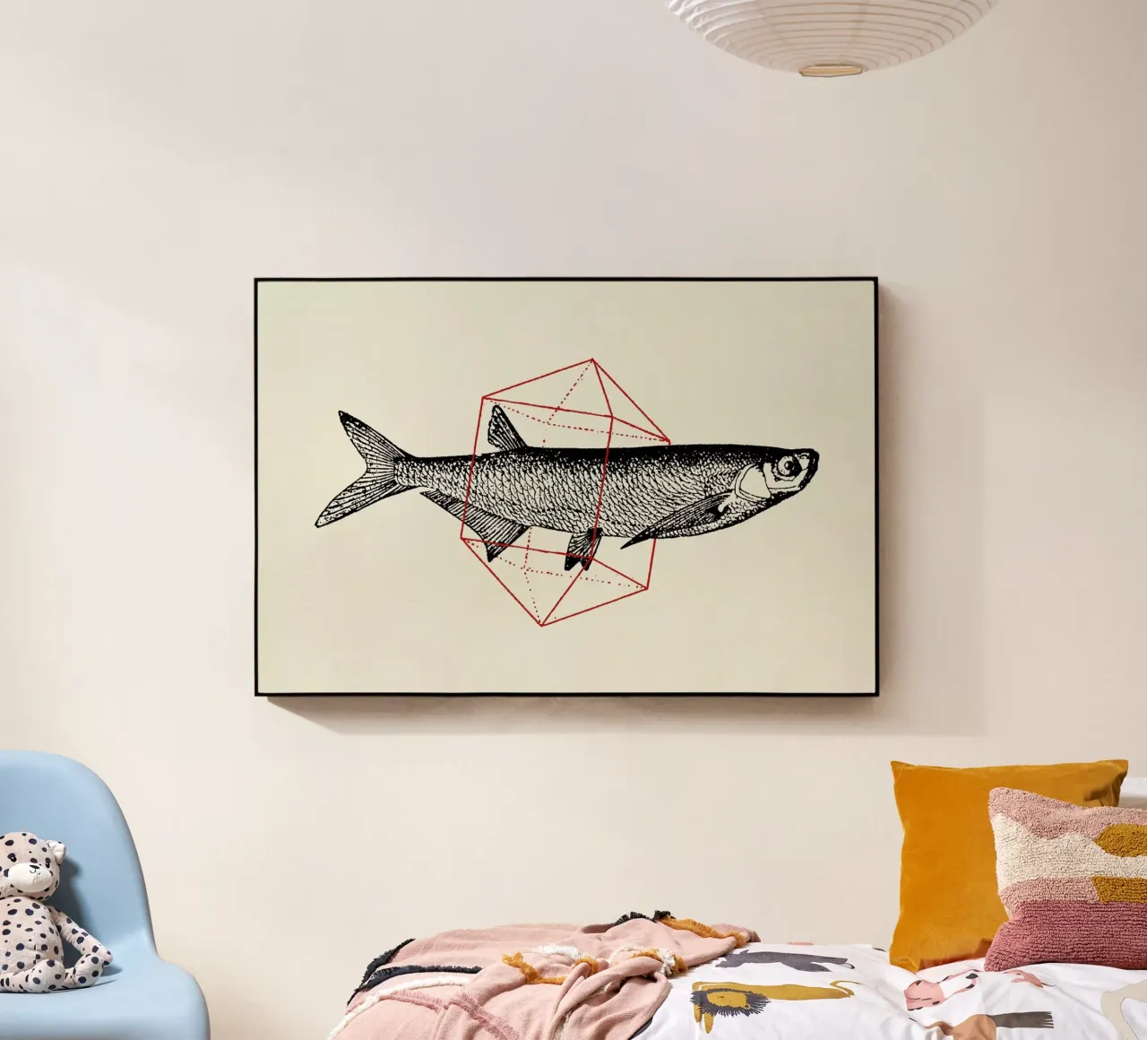 Fish in Geometrics II plexiglass da Florent Bodart