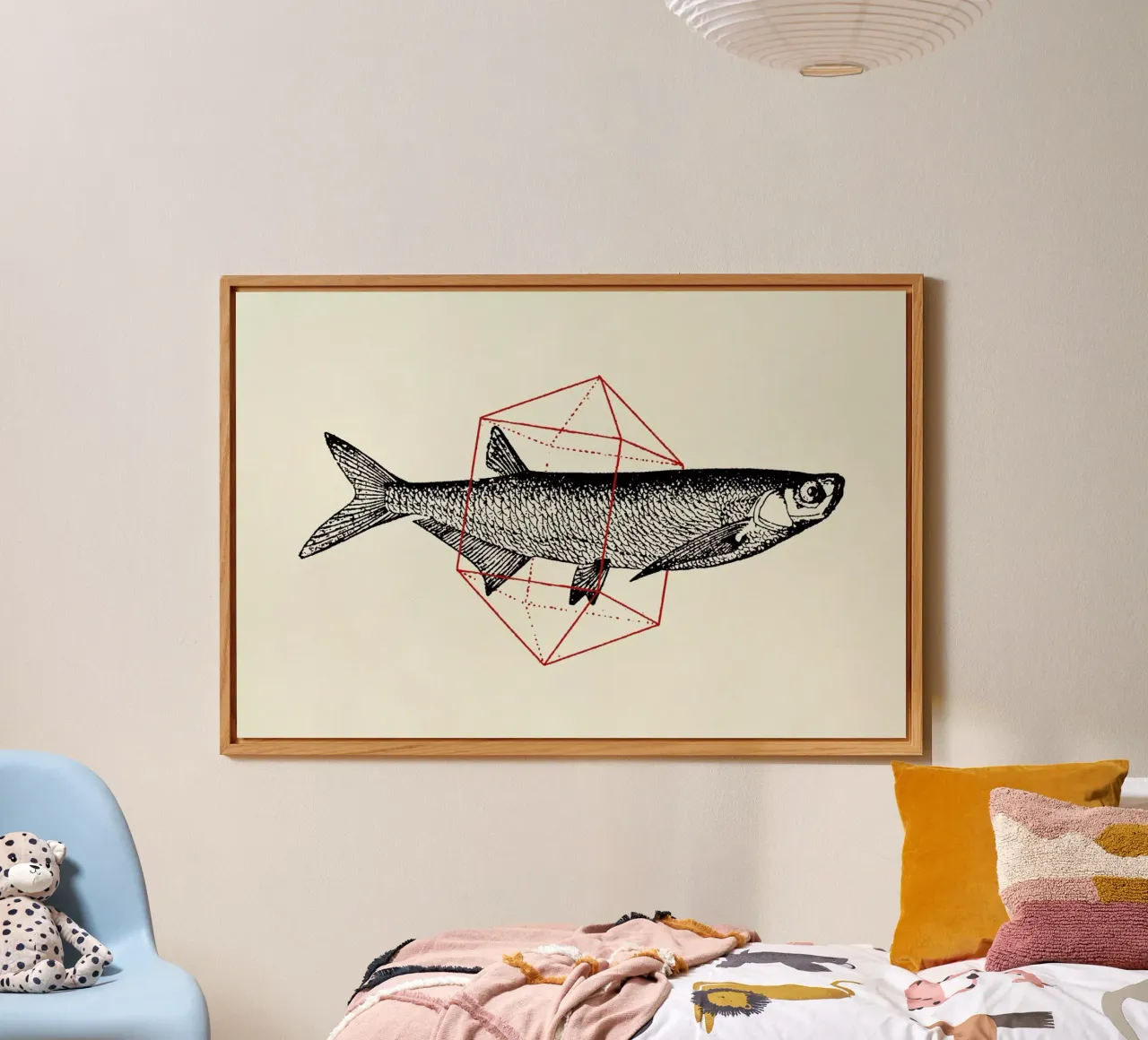 Fish in Geometrics II alluminio dibond da Florent Bodart