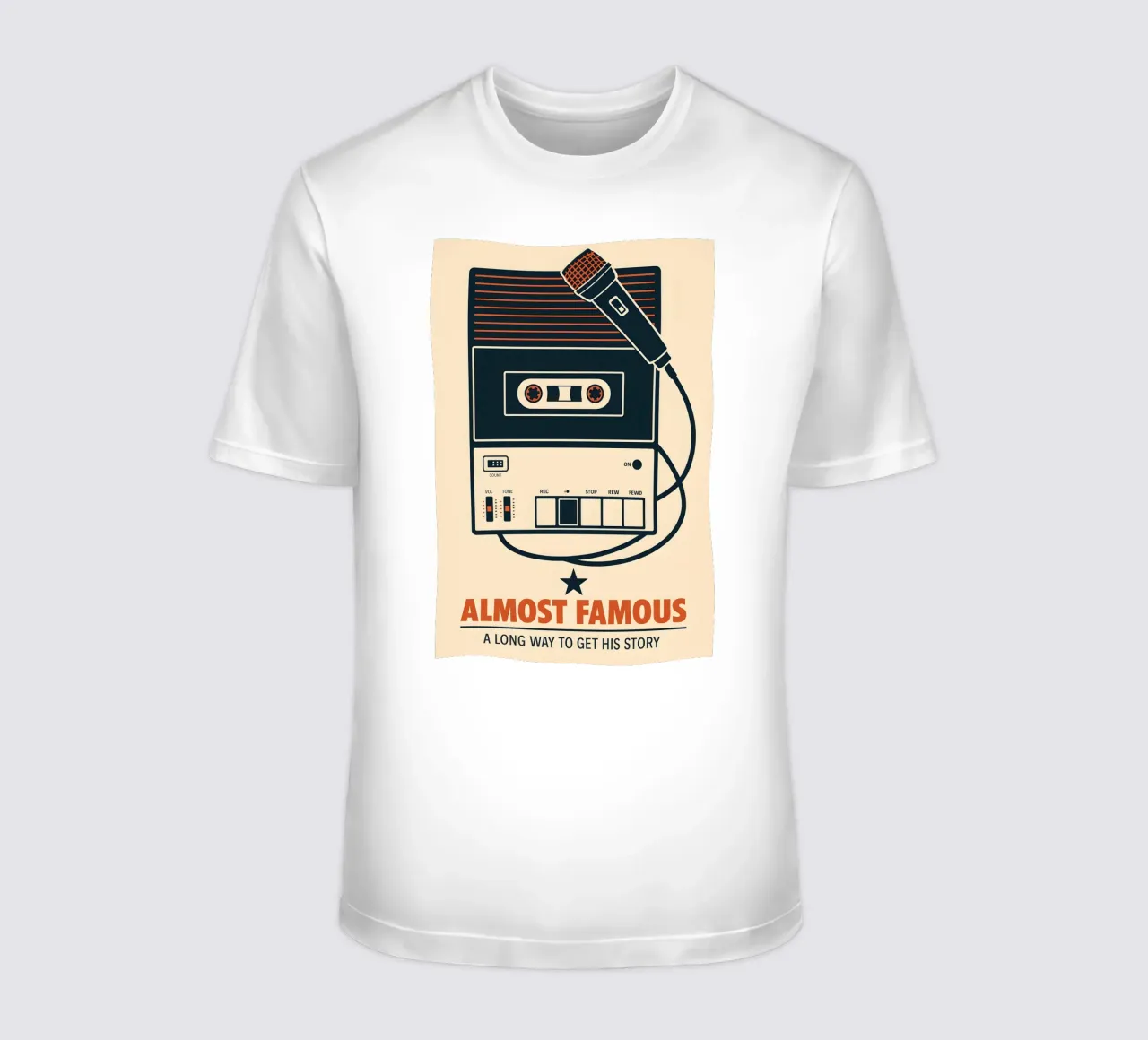 Alfred Hitchcock Print T-Shirt von MoviesArt