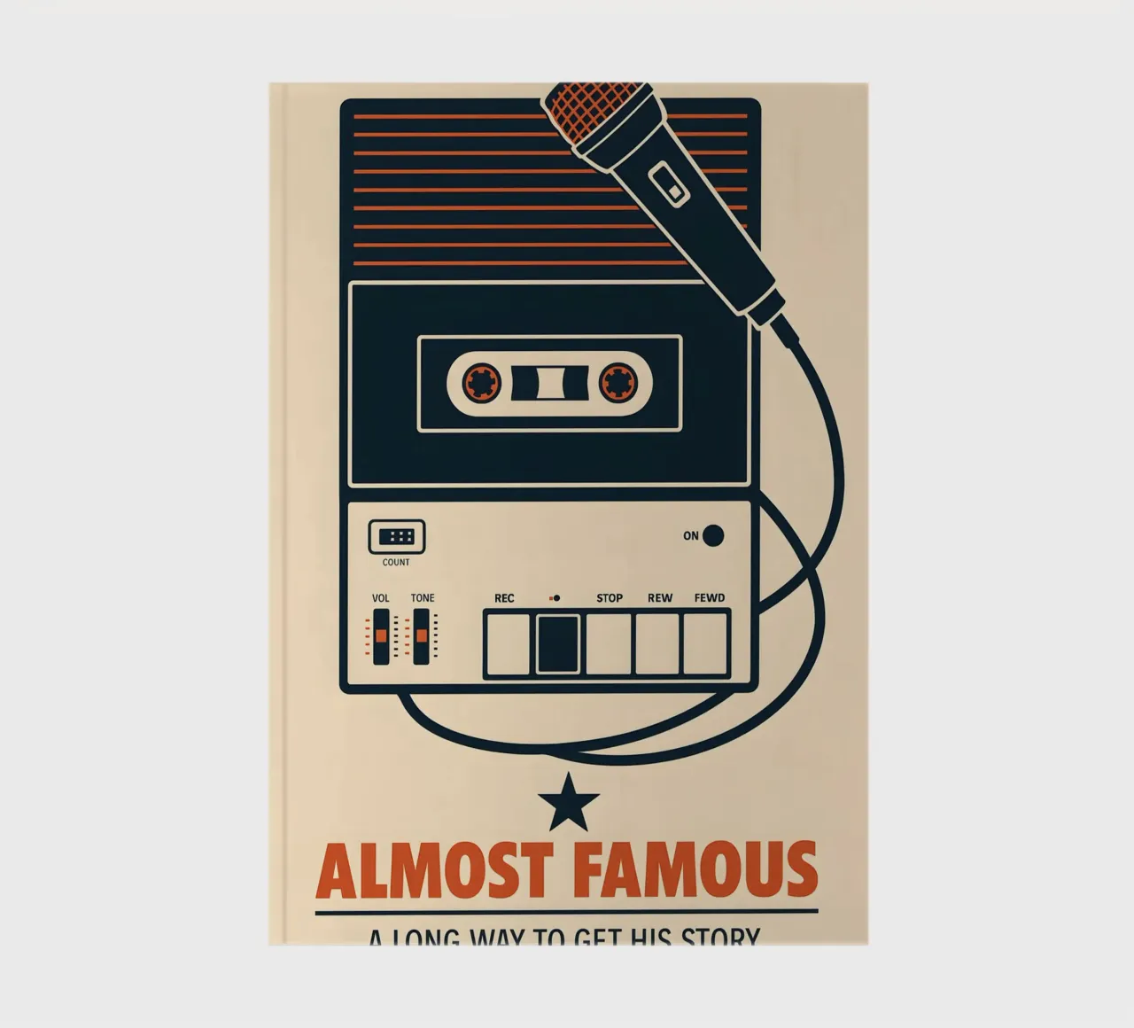 Alfred Hitchcock Print notebook by MoviesArt