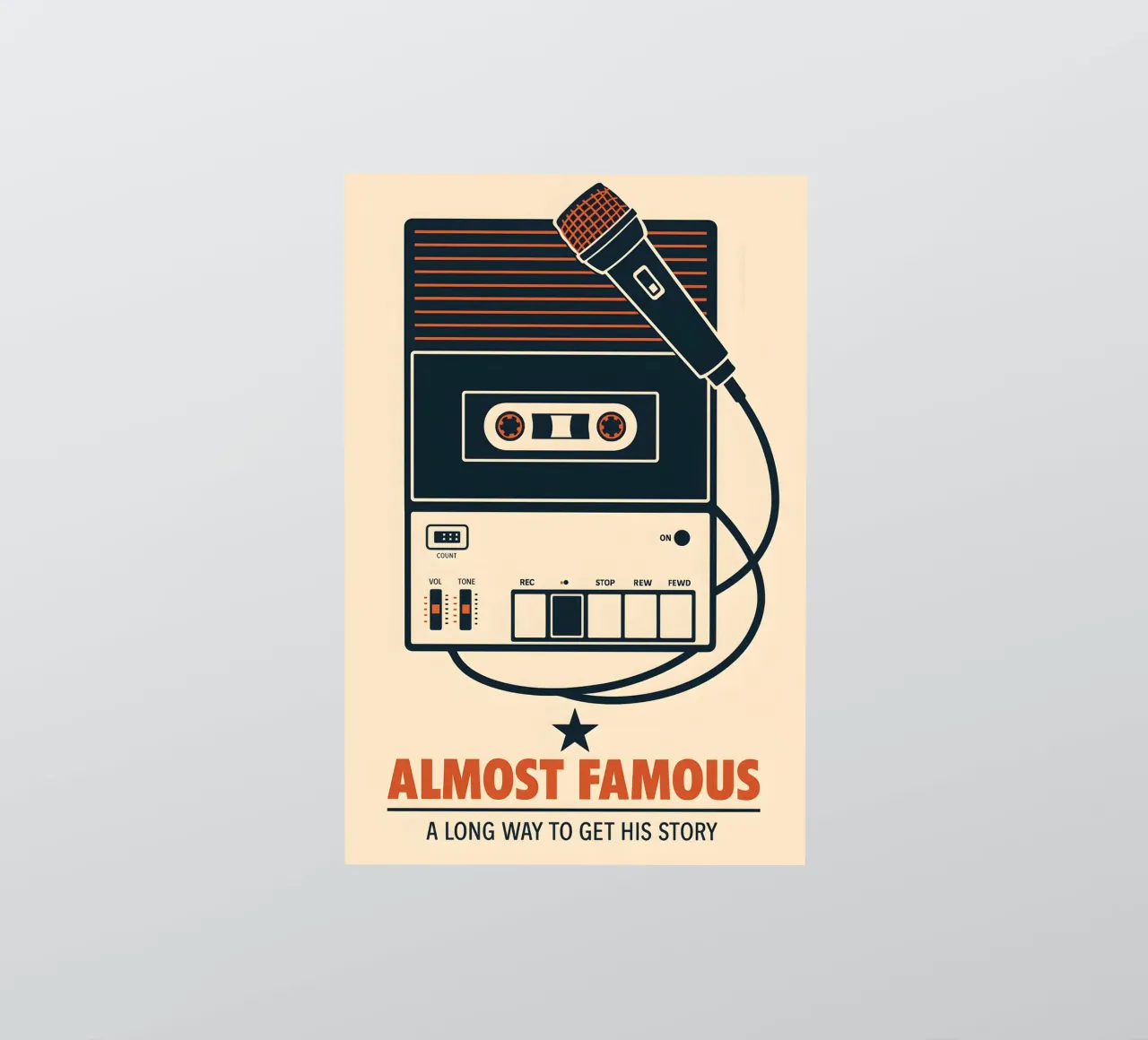Alfred Hitchcock Print Sticker von MoviesArt
