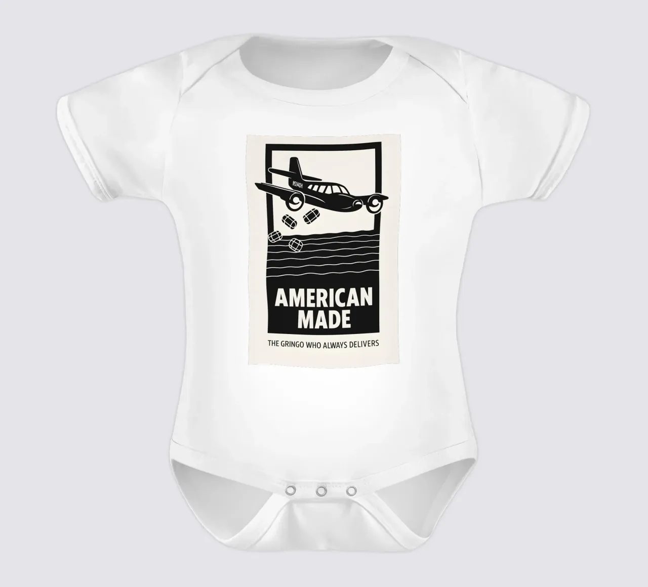 American Made Print body neonato maniche corte da MoviesArt
