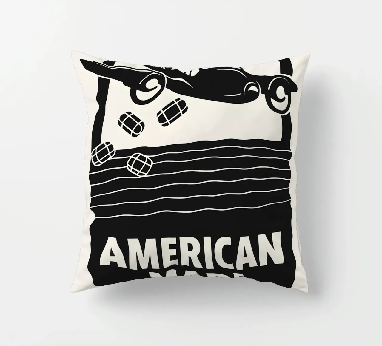 American Made Print cuscino da MoviesArt